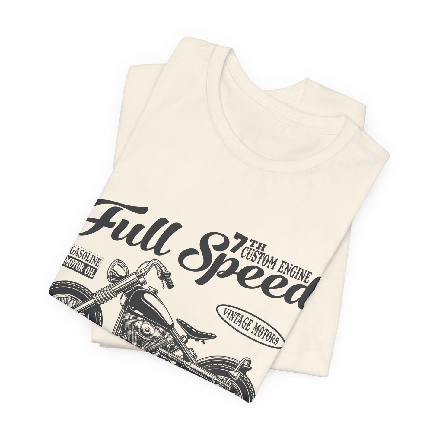 Full Speed, Vintage Motors - Unisex Jersey Short Sleeve Tee - 13297