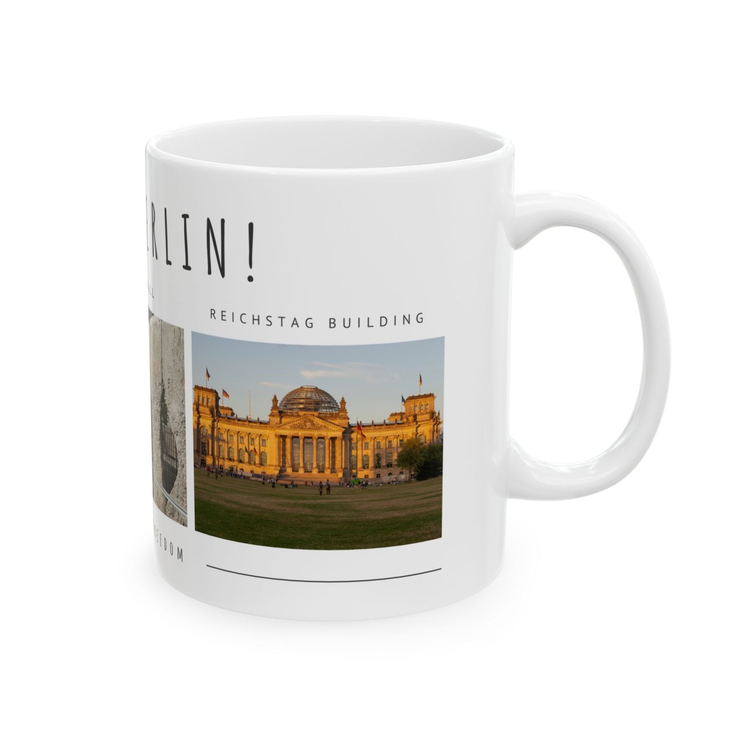 Hello Berlin! Ceramic Travel Mug with Cityscape Design - Perfect Gift for Travelers and History Lovers - 12015