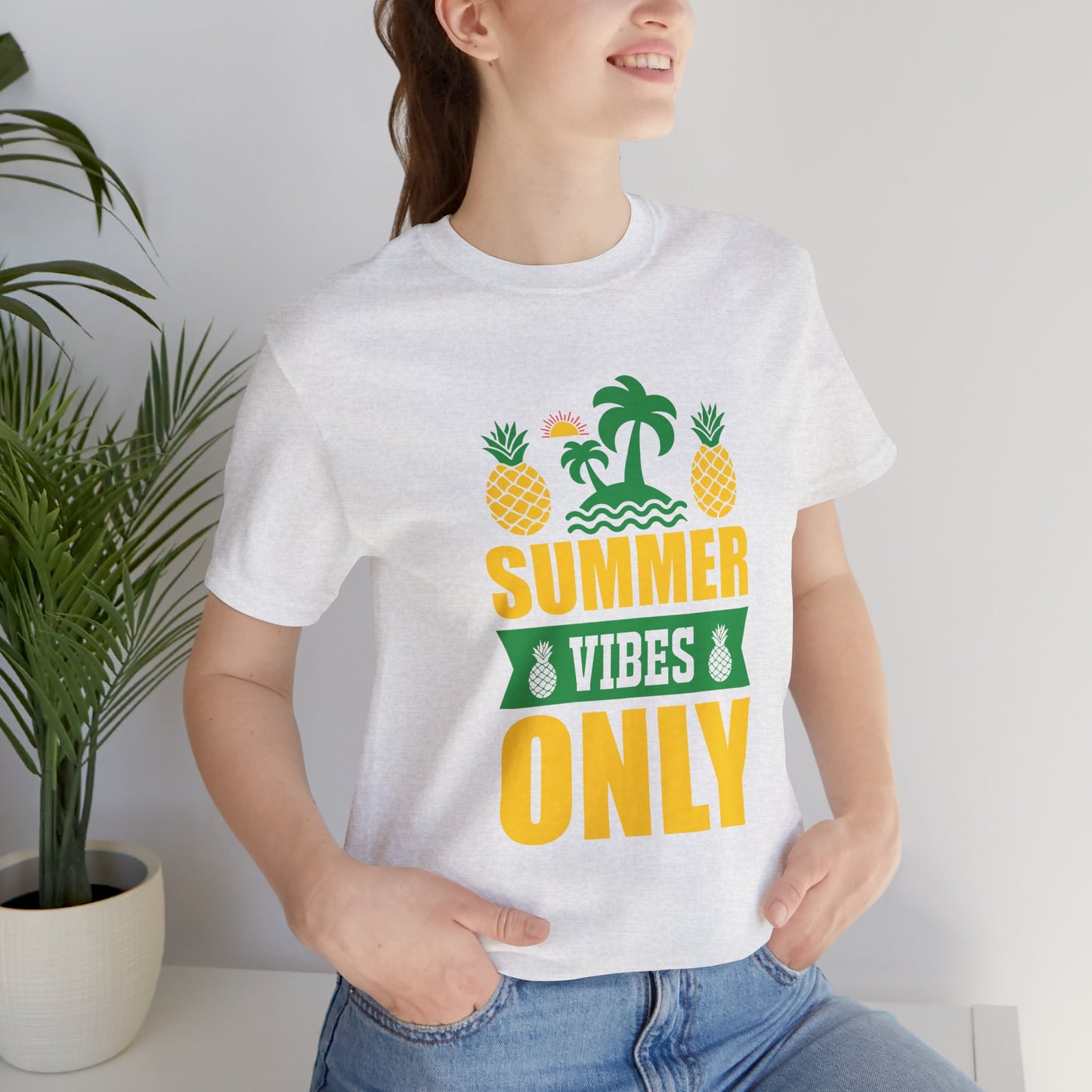 Summer Vibes Only- Unisex Jersey Short Sleeve Tee - 13187