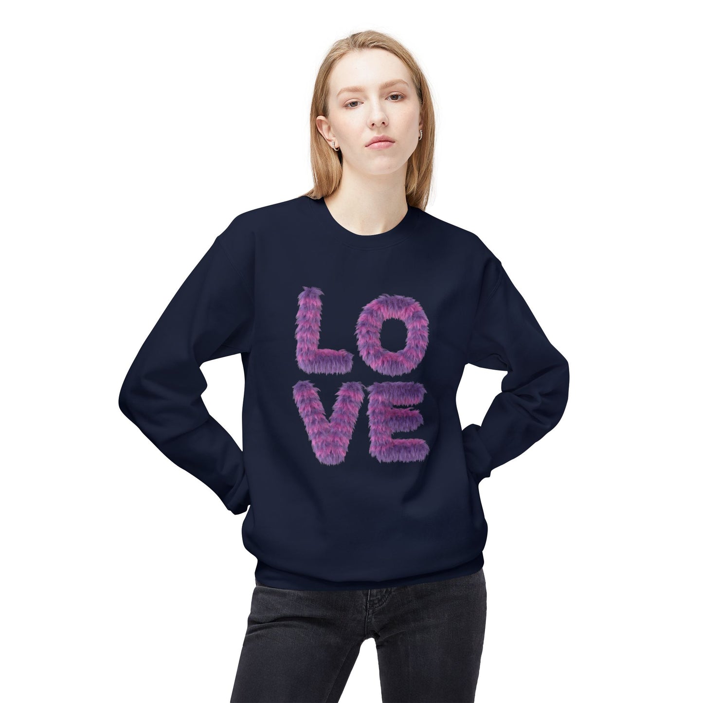 Love - Unisex Midweight Softstyle Fleece Crewneck Sweatshirt - 11558