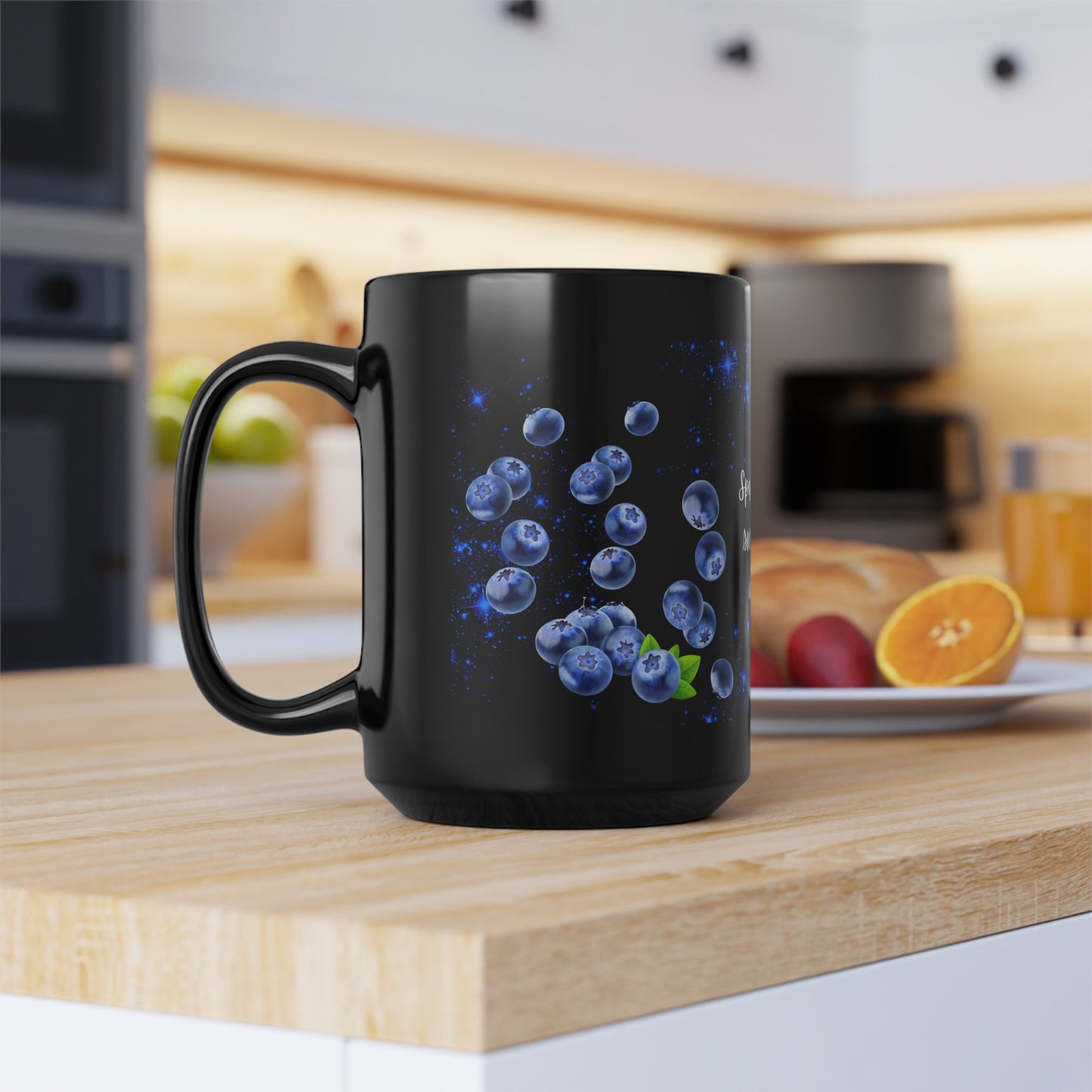 Sparkle & Sweetness in Blue - Black Mug (11oz, 15oz)