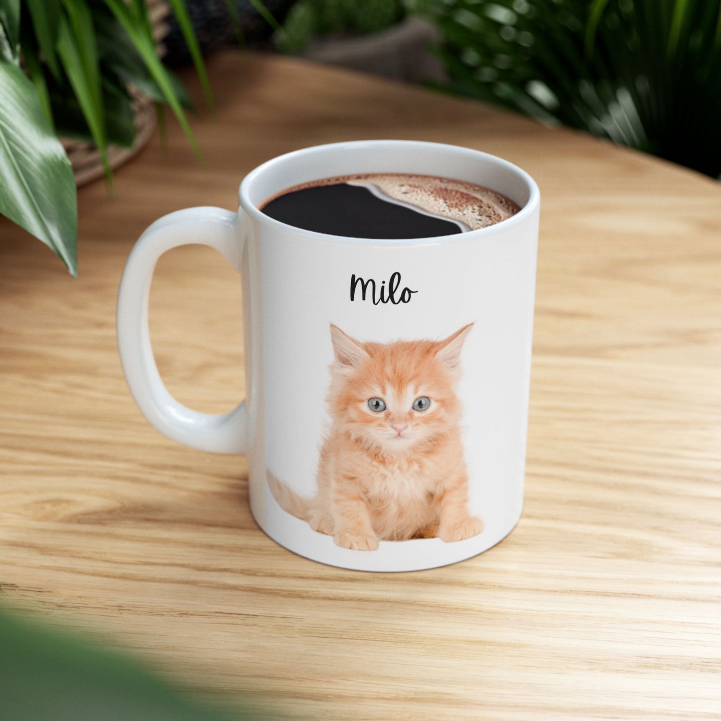 Personalised Cat Ceramic Mug - Perfect Gift for Cat Lovers, Cozy Home Decor, Tea/Coffee Mug, Birthday Present - 14209