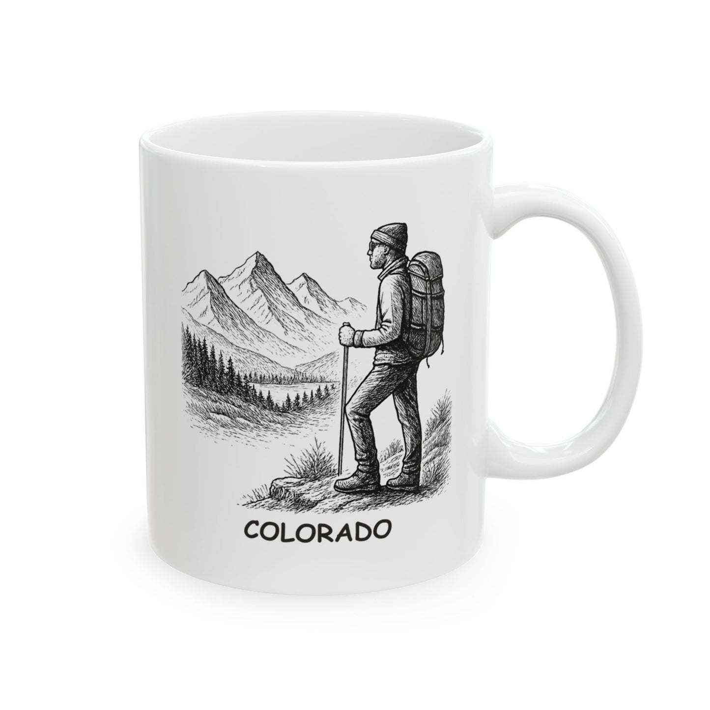 "In Colorado, you can’t always find a flat road, but you can always find a good view." Ceramic Mug - 13470