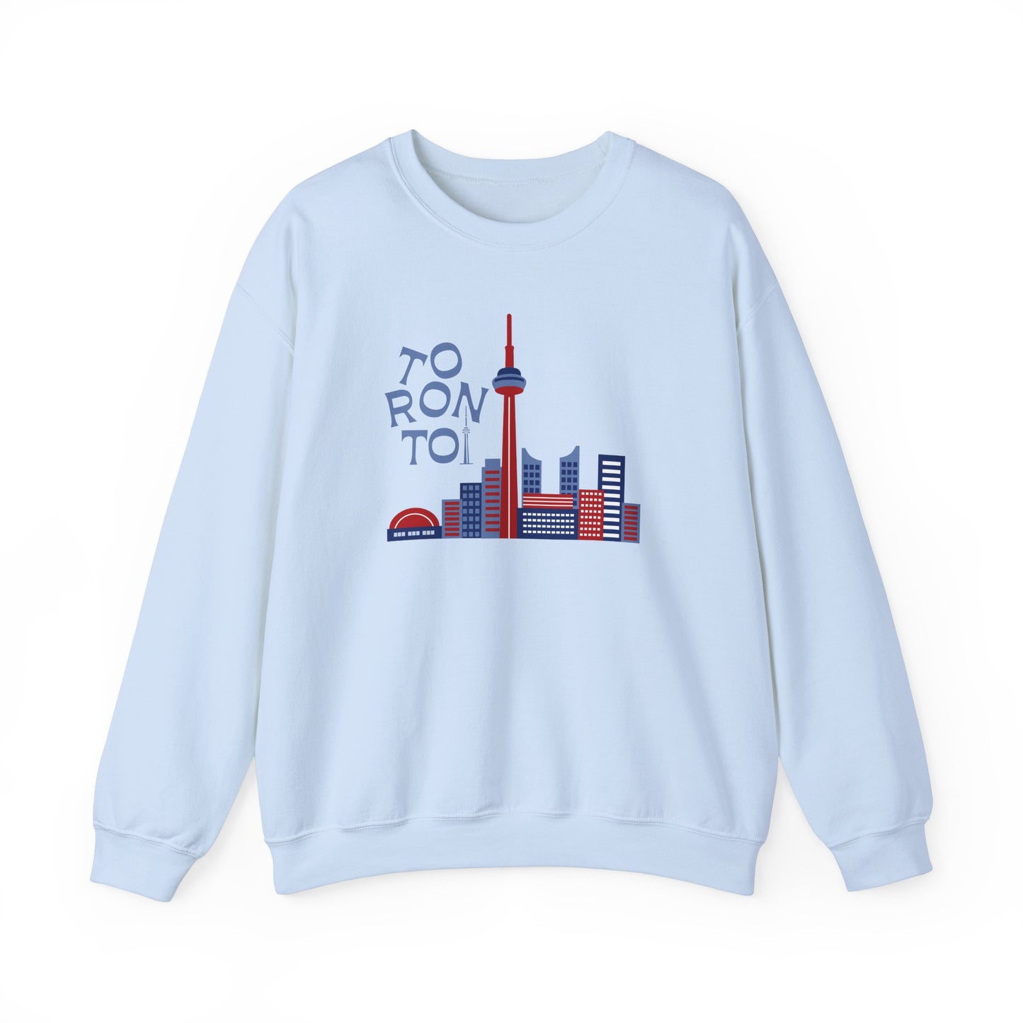 Toronto Skyline Unisex Crewneck Sweatshirt - Cozy Graphic Pullover - 12125