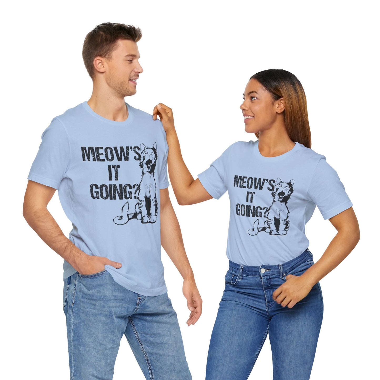 Meow's It Going? - Unisex Jersey Short Sleeve Tee