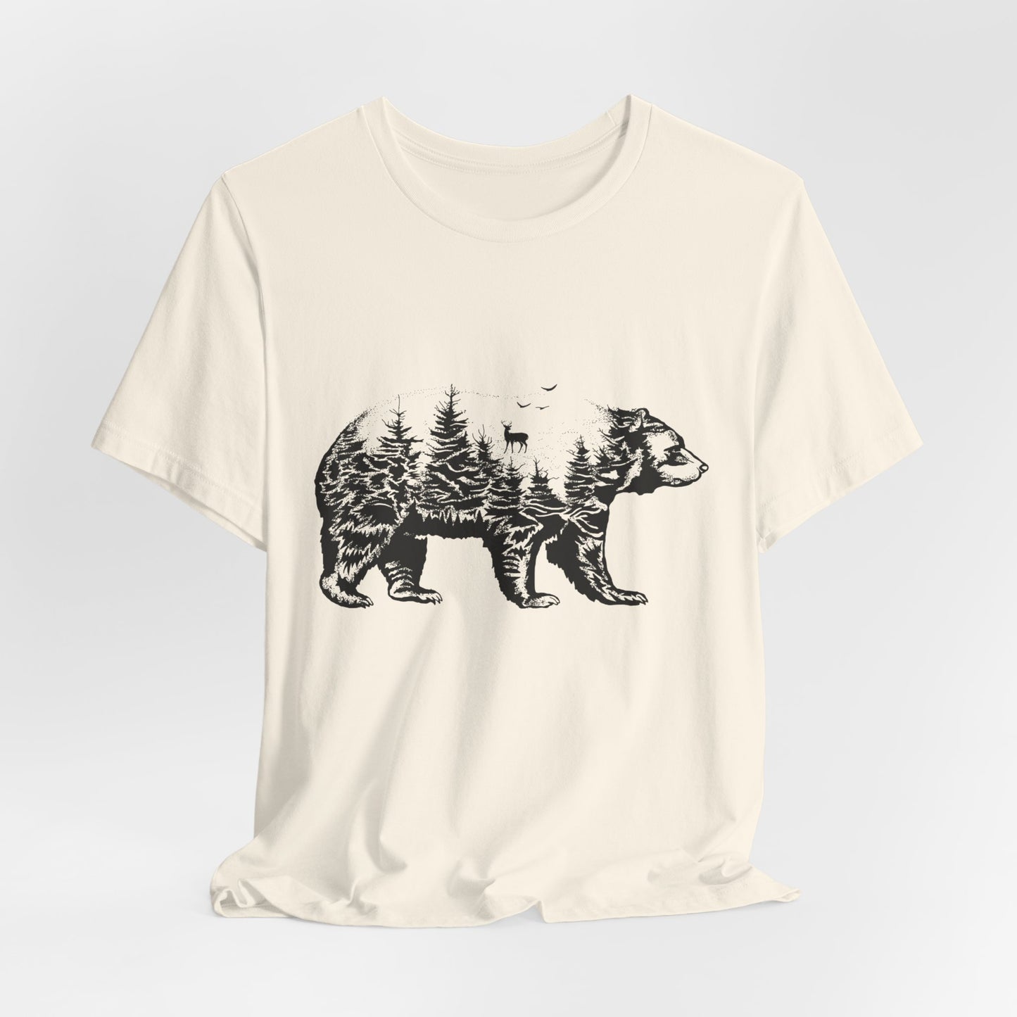 Camping: Bear - Unisex Jersey Short Sleeve Tee