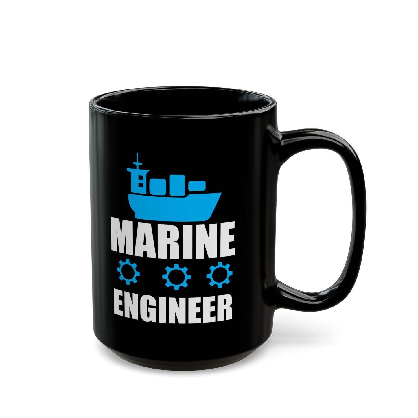 Marine Engineer - Black Mug (11oz, 15oz) - 13574