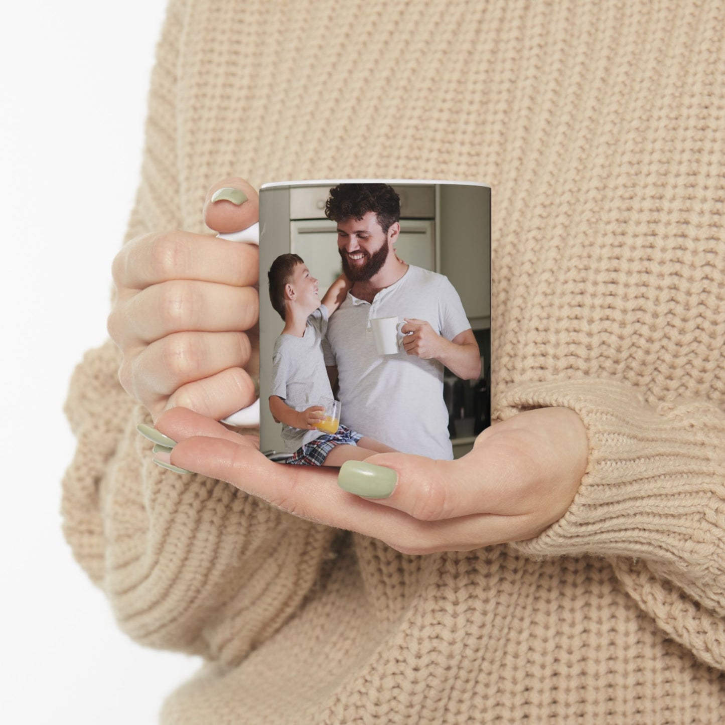Dad, You're The Greatest Gift!  Photo Customizable, Ceramic Mug - (11oz, 15oz) - 12896