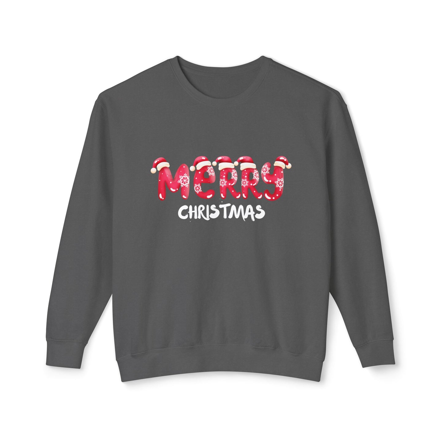 Merry Christmas - Unisex Lightweight Crewneck Sweatshirt