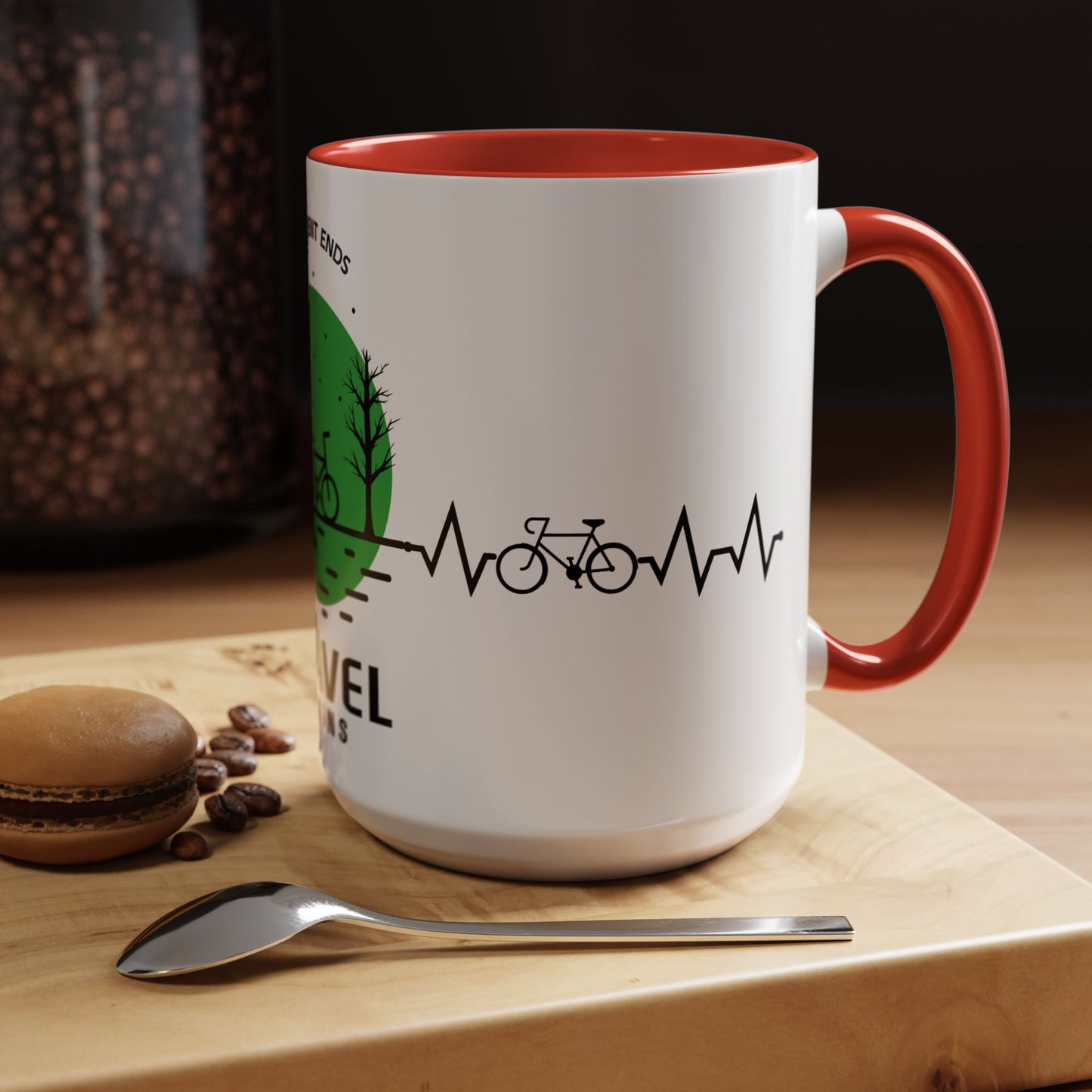 Pavements Ends, Gravel Begins - Accent Coffee Mug (11, 15oz)