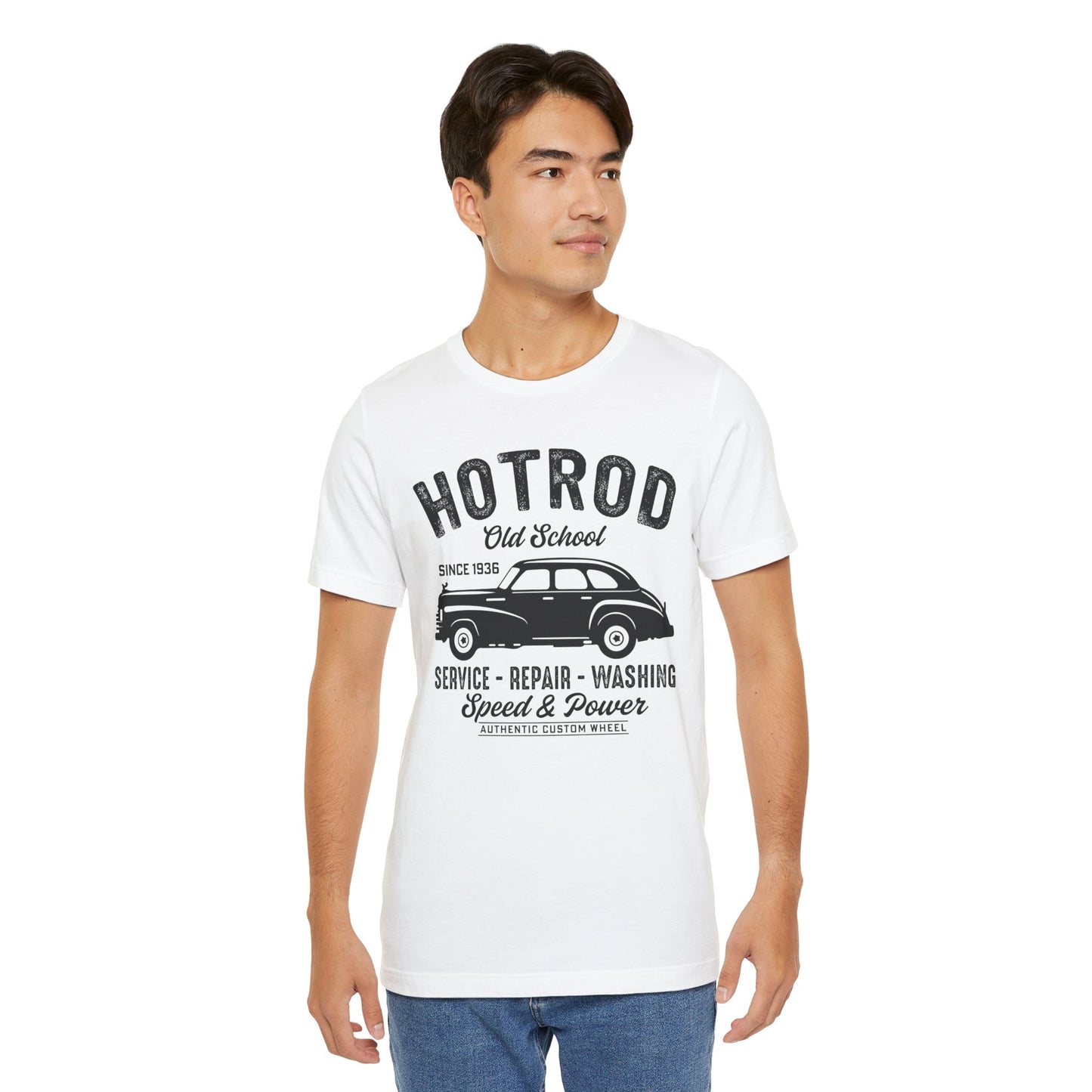 Hotrod, Old School - Unisex Jersey Short Sleeve Tee - 13035