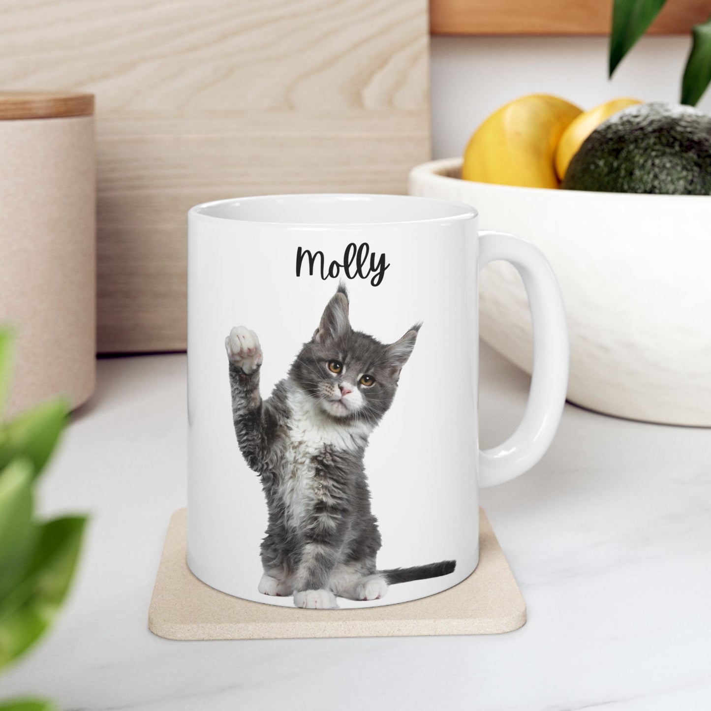 Personalised Cat Ceramic Mug, 11oz, 15oz - 14195