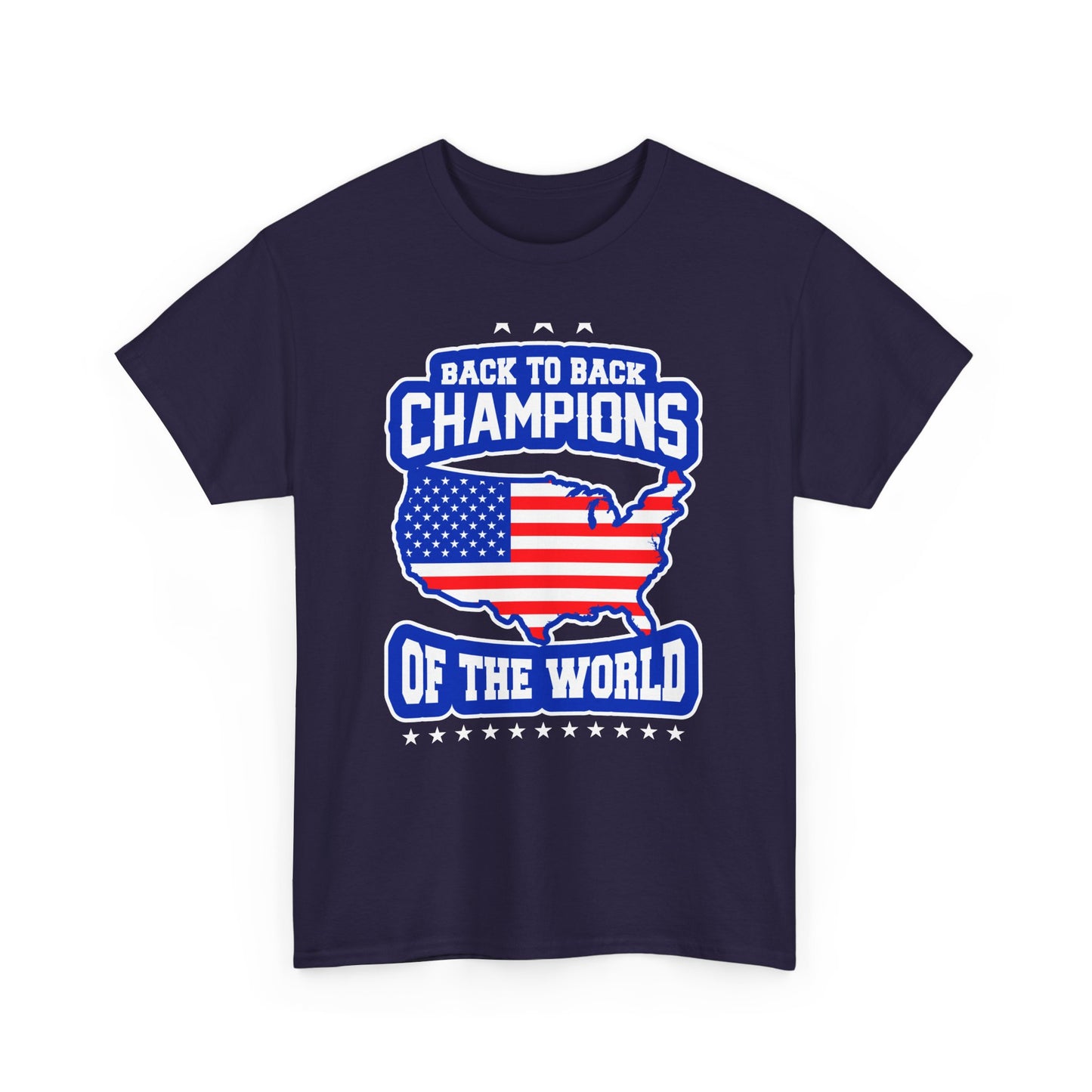 Back-to-Back Champions Unisex Tee | Perfect for Sports Fans, Casual Wear, Gifts, Fourth of July, BBQ Events - 13597