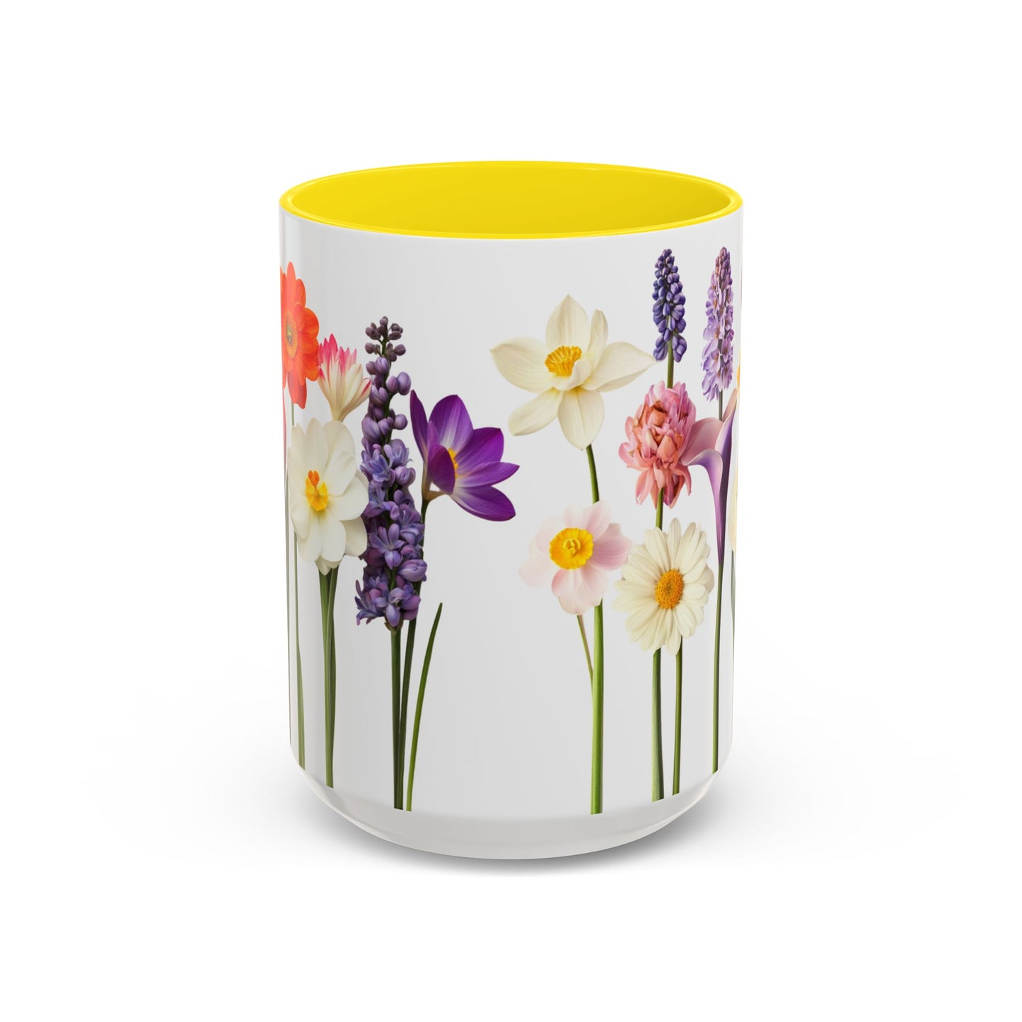 Bright Flowers - Accent Coffee Mug (11, 15oz) - 10400