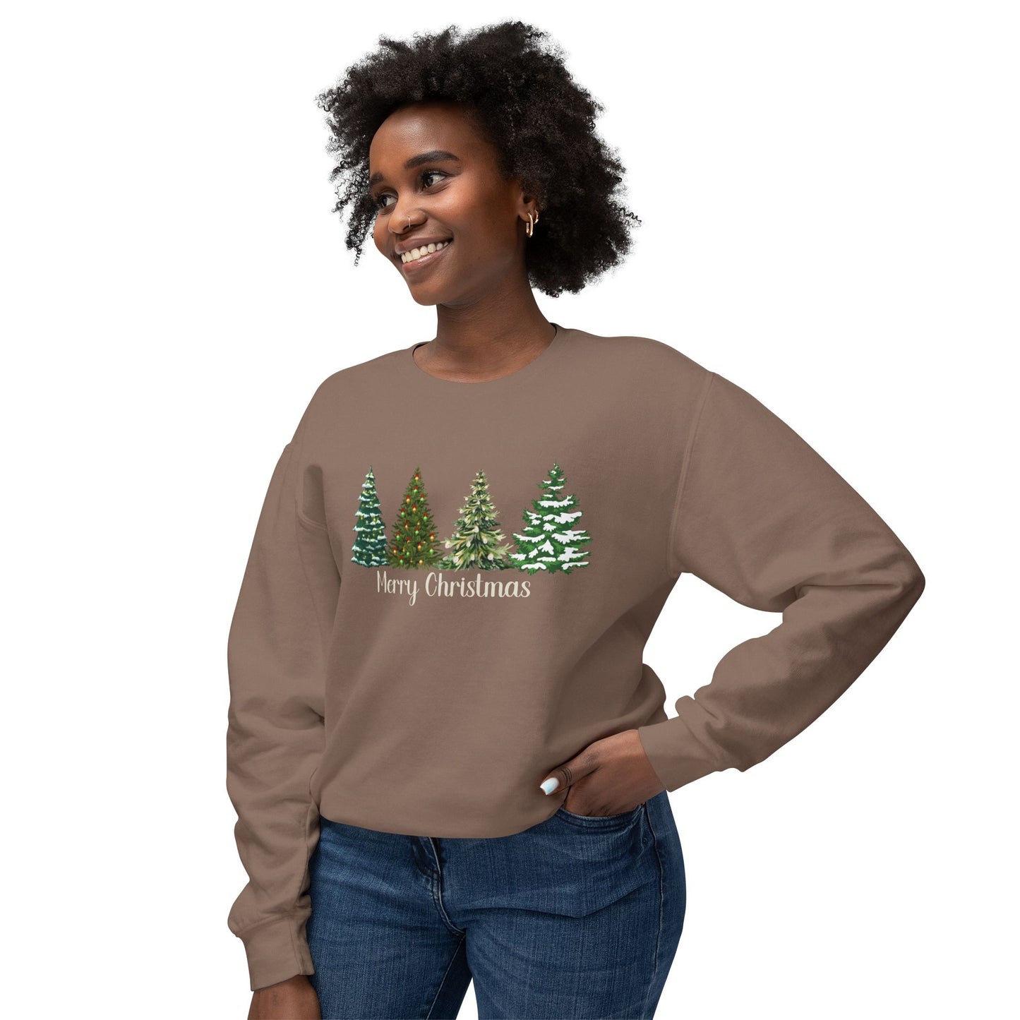 Winter Trees - Unisex Lightweight Crewneck Sweatshirt - 10238