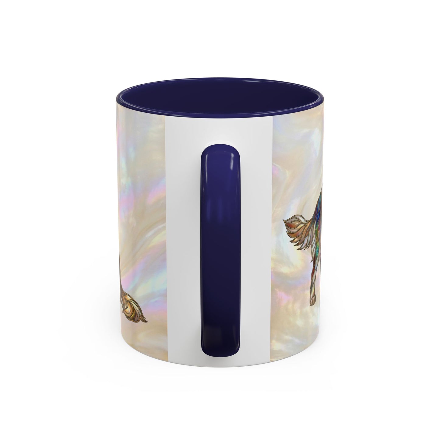 Personalized Golden Retriever Coffee Mug - Stained Glass Design 11/15oz - 14534