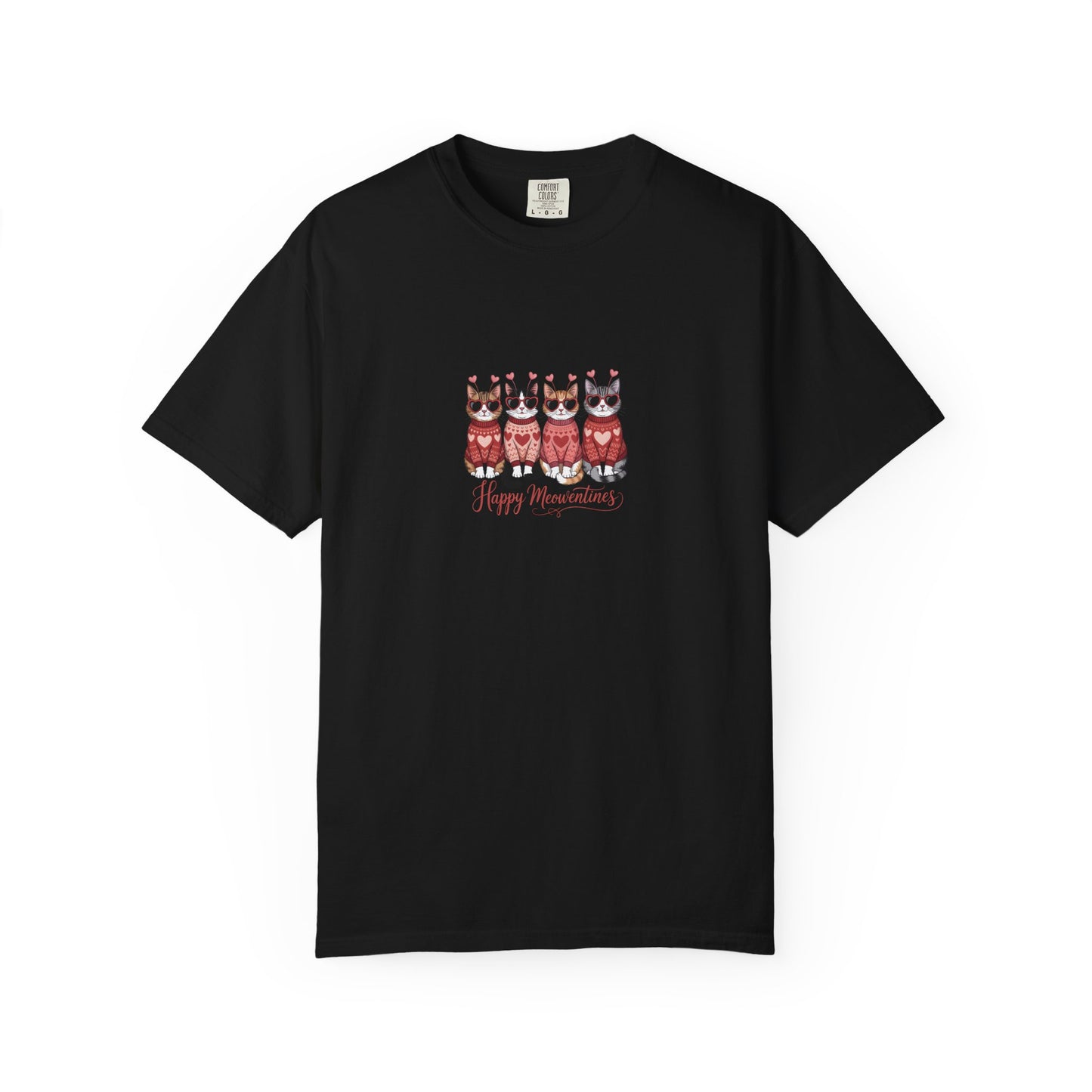 Happy Meowentine’s Cat T-Shirt – Valentine Gift for Cat Lovers - 14742