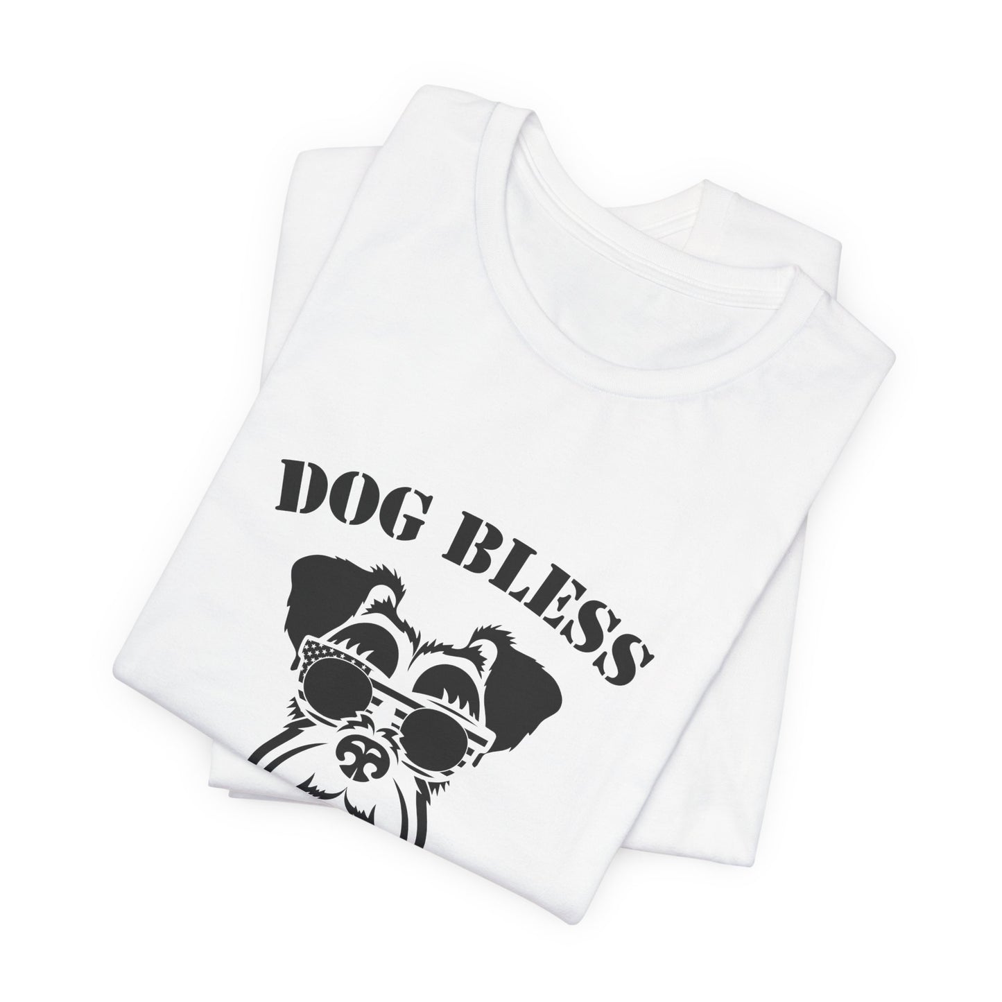 Dog Bless America! - Unisex Jersey Short Sleeve Tee