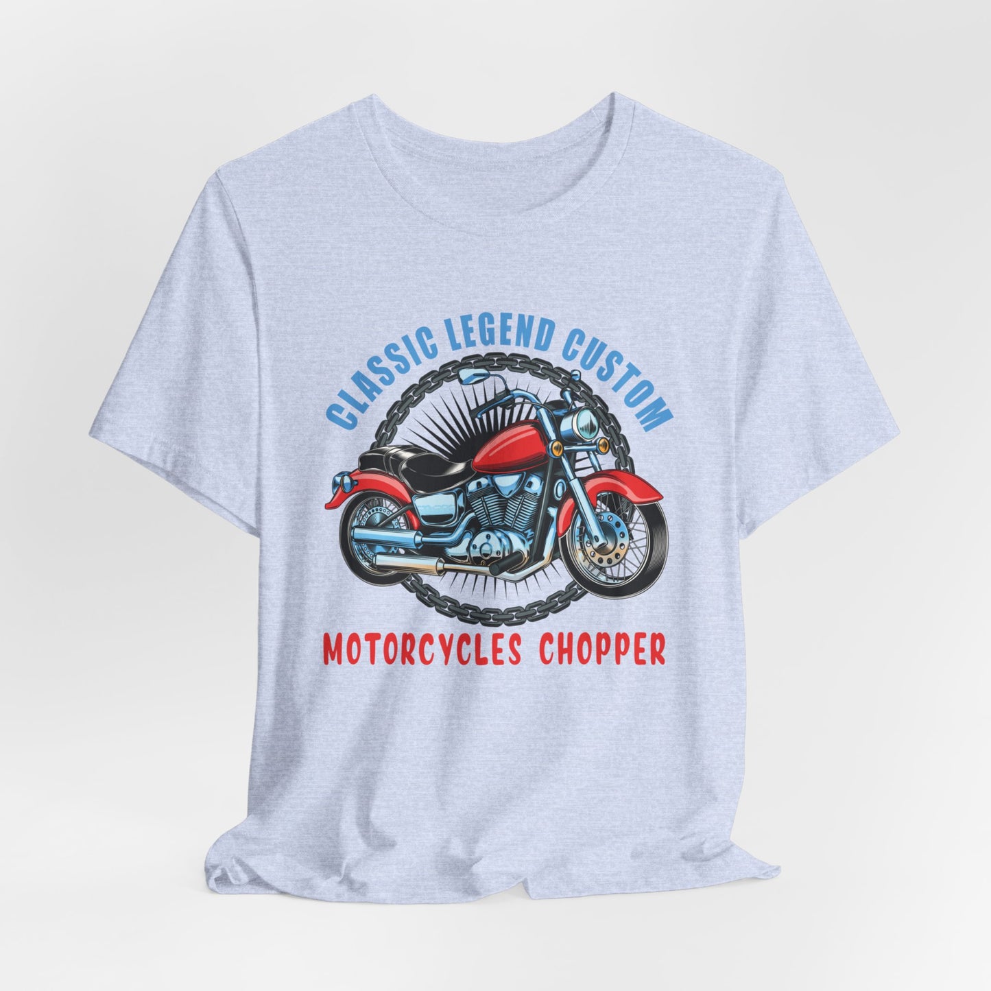 Classic Legend Custom, Motorcycle Chopper - Unisex Jersey Short Sleeve Tee