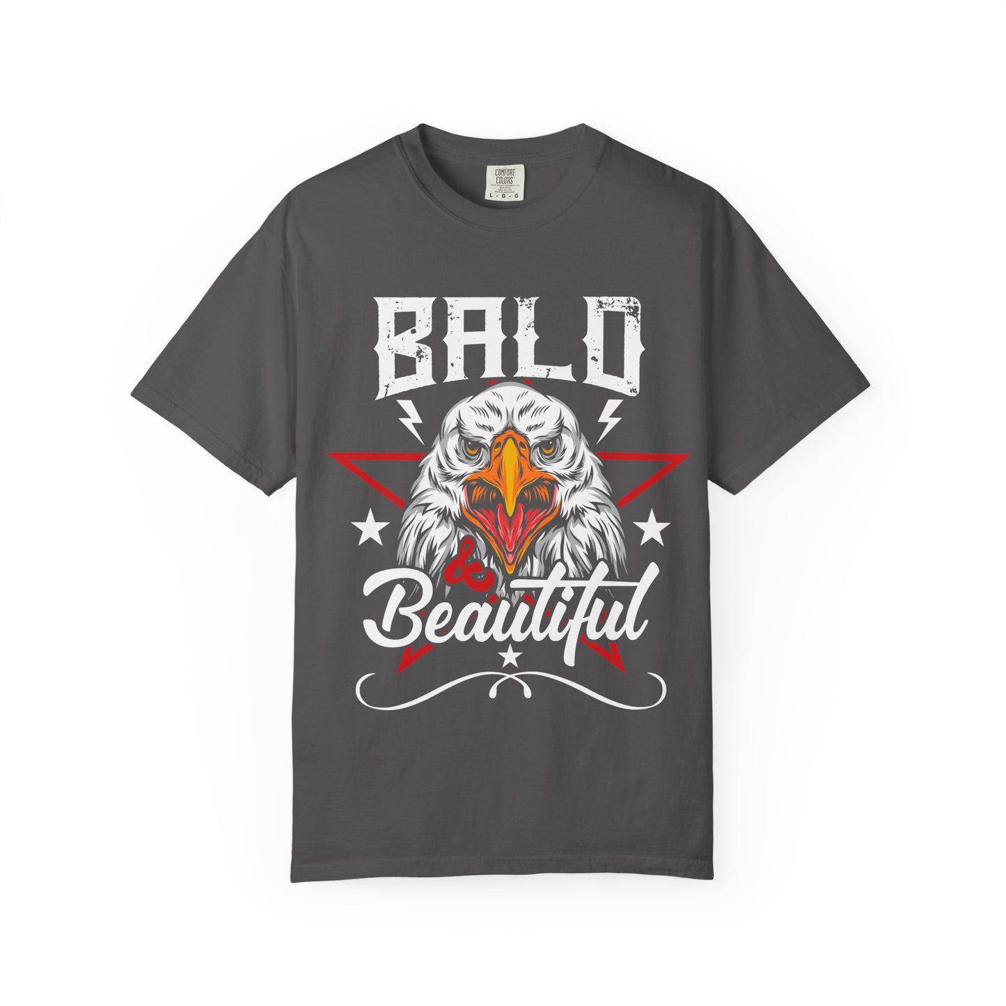 American Eagle, Bald is Beautiful T-Shirt, Unisex Garment-Dyed Tee - 13491