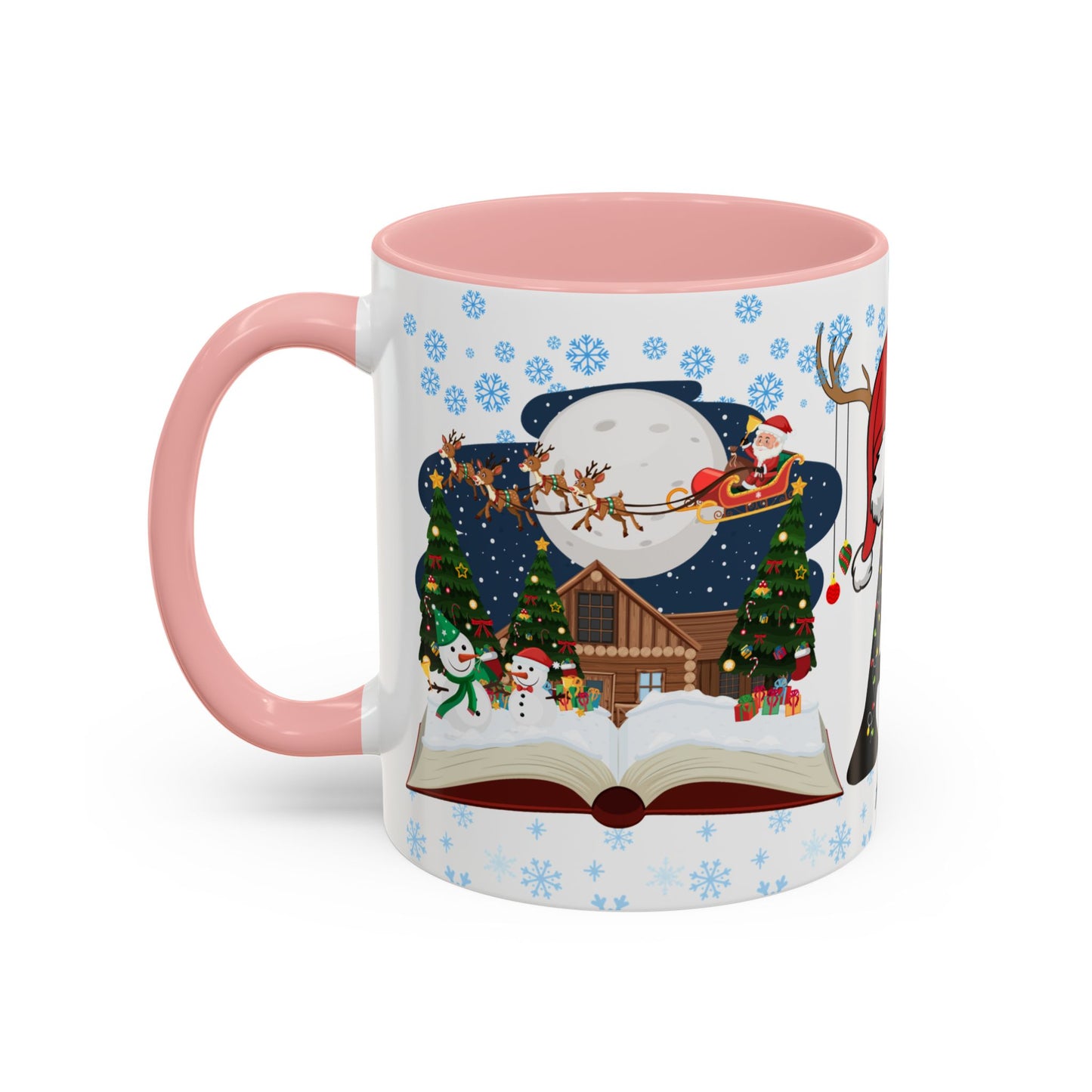 Christmas Letter A for Aaron, Customizable - Accent Coffee Mug (11, 15oz)