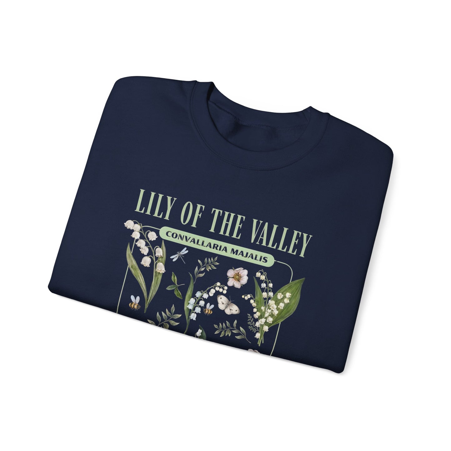 Lily of the Valley Floral Sweatshirt – Botanical Crewneck | May Birth Flower Gift - 14892