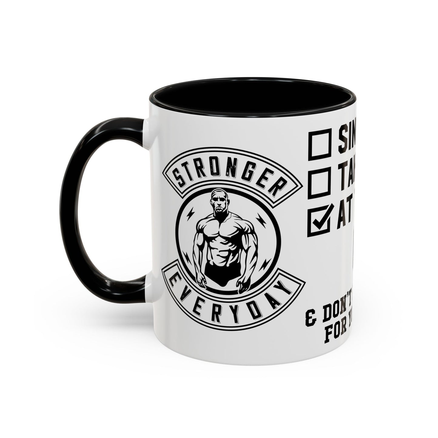 At the Gym & Don't Have Time For Your Shit - Accent Coffee Mug (11, 15oz)