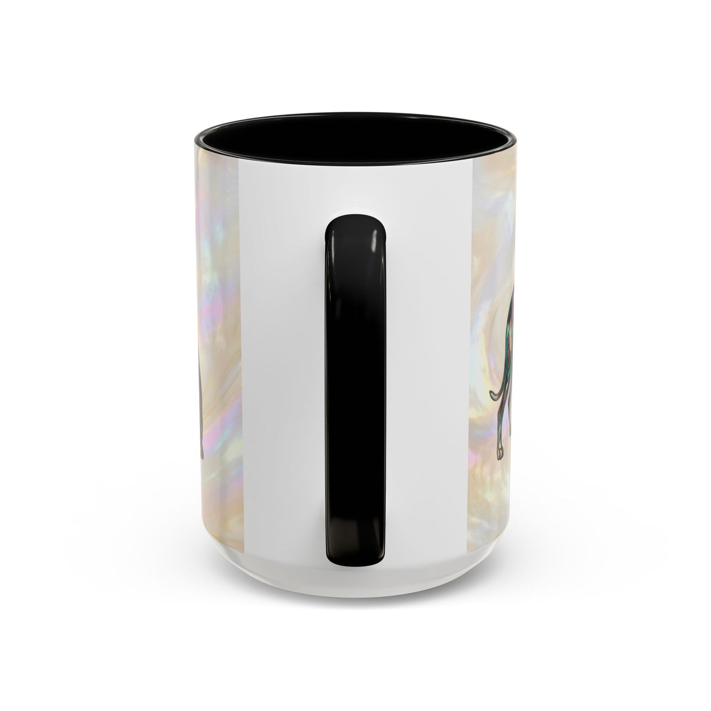 Whippet Accent Coffee Mug – Stained Glass Design 11/15oz - 14652