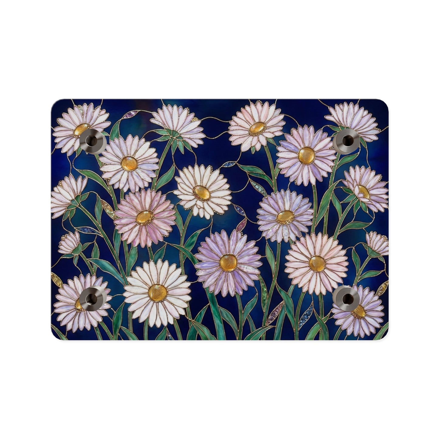 Aster Field Acrylic Wall Art Panel — Floral Home Décor - 14607
