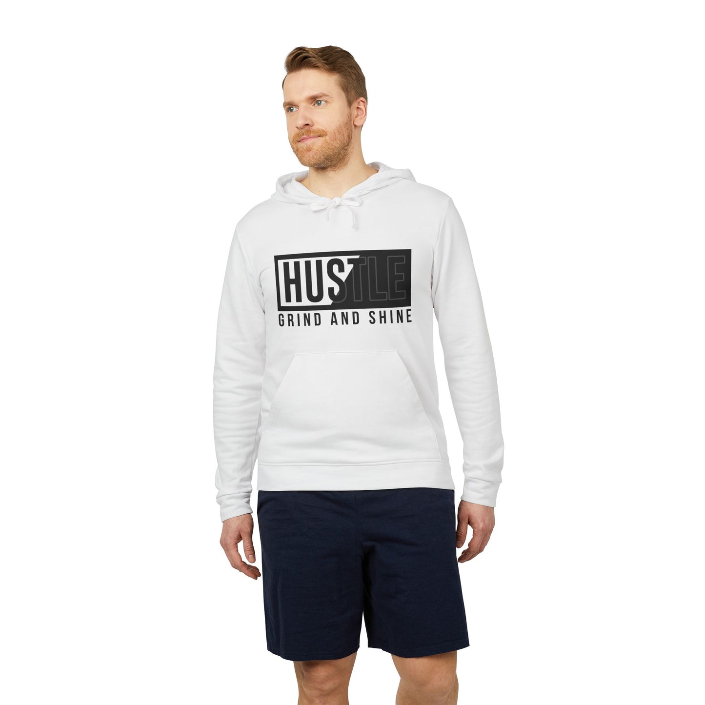 Hustle, Grind And Shine - Adidas Unisex Fleece Hoodie