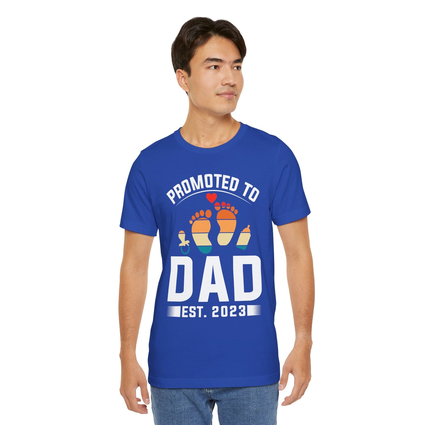 Promoted To Dad - Unisex Jersey Short Sleeve Tee - 13741