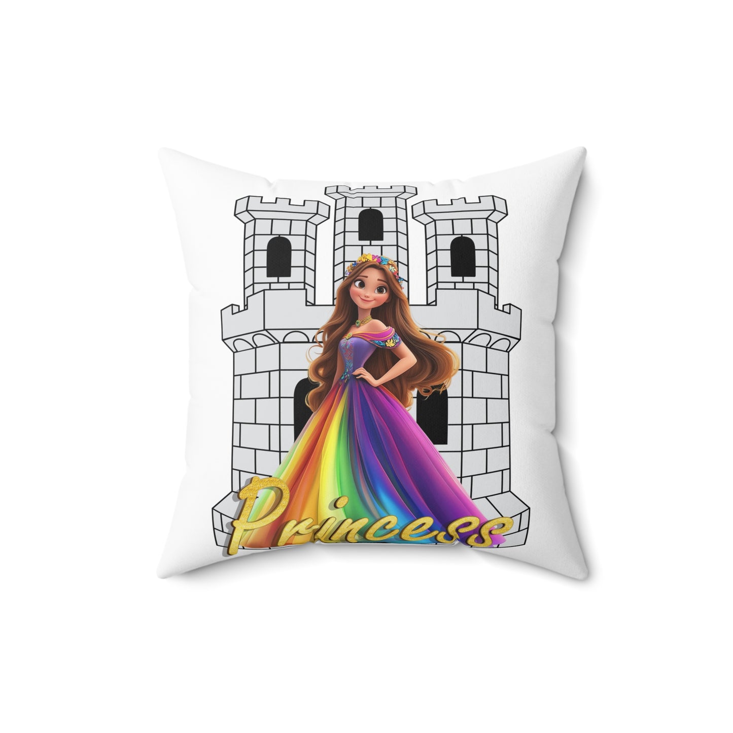 Every Girl Is a Princess - Spun Polyester Square Pillow