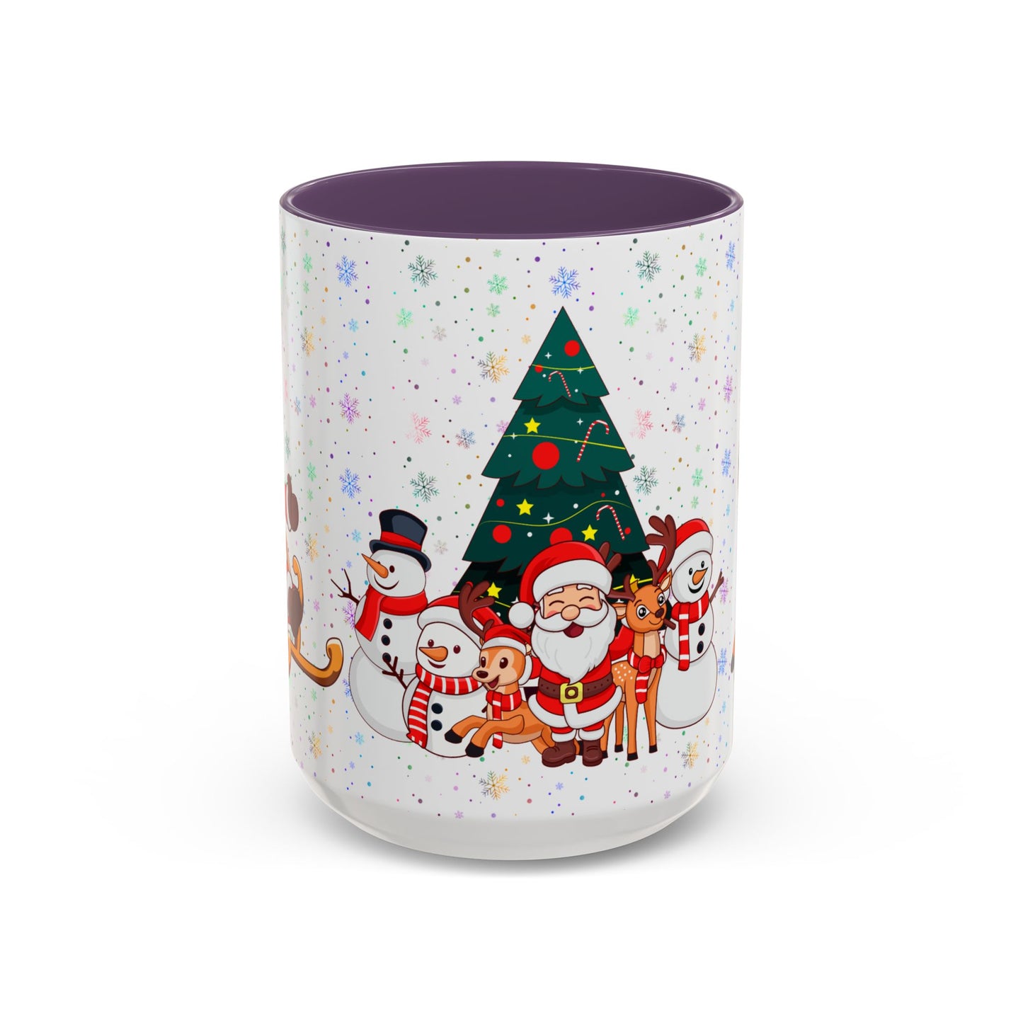 Christmas Party,  Santa,  Snowman, & Reindeer -  Accent Coffee Mug (11, 15oz) - 10428