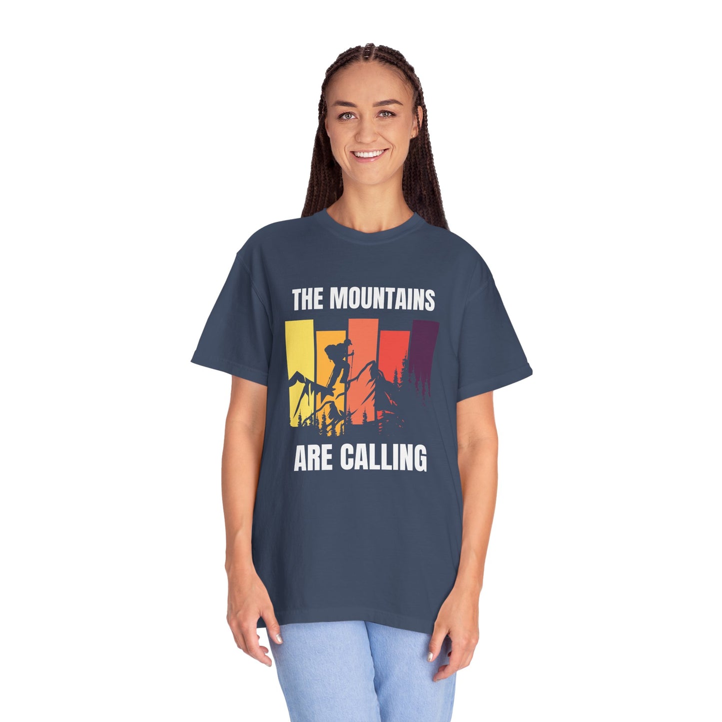 Mountains Are Calling - Unisex Garment-Dyed T-shirt - 10751