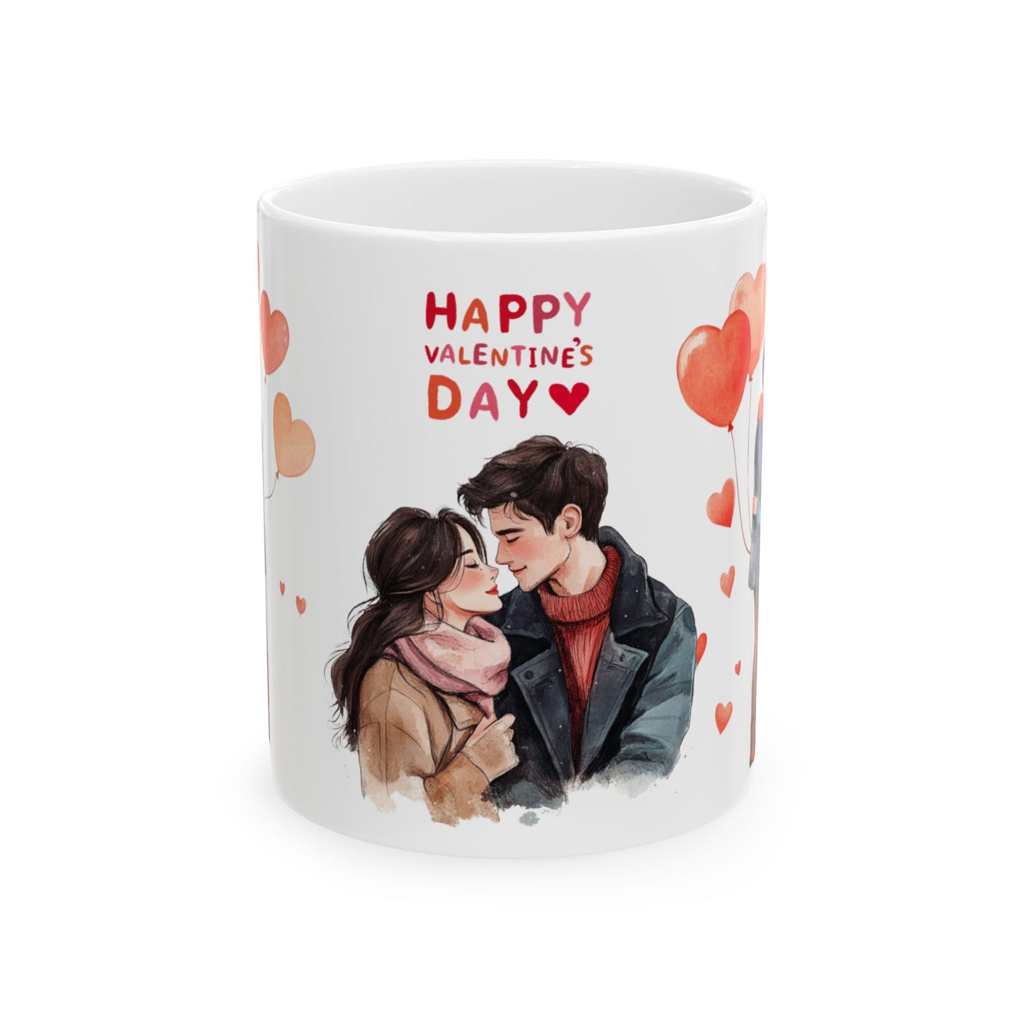 Happy Valentine's Day - Ceramic Mug, (11oz, 15oz) - 11592