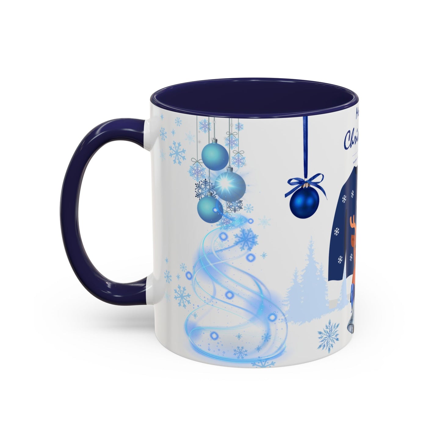 Blue Christmas - Accent Coffee Mug (11, 15oz)