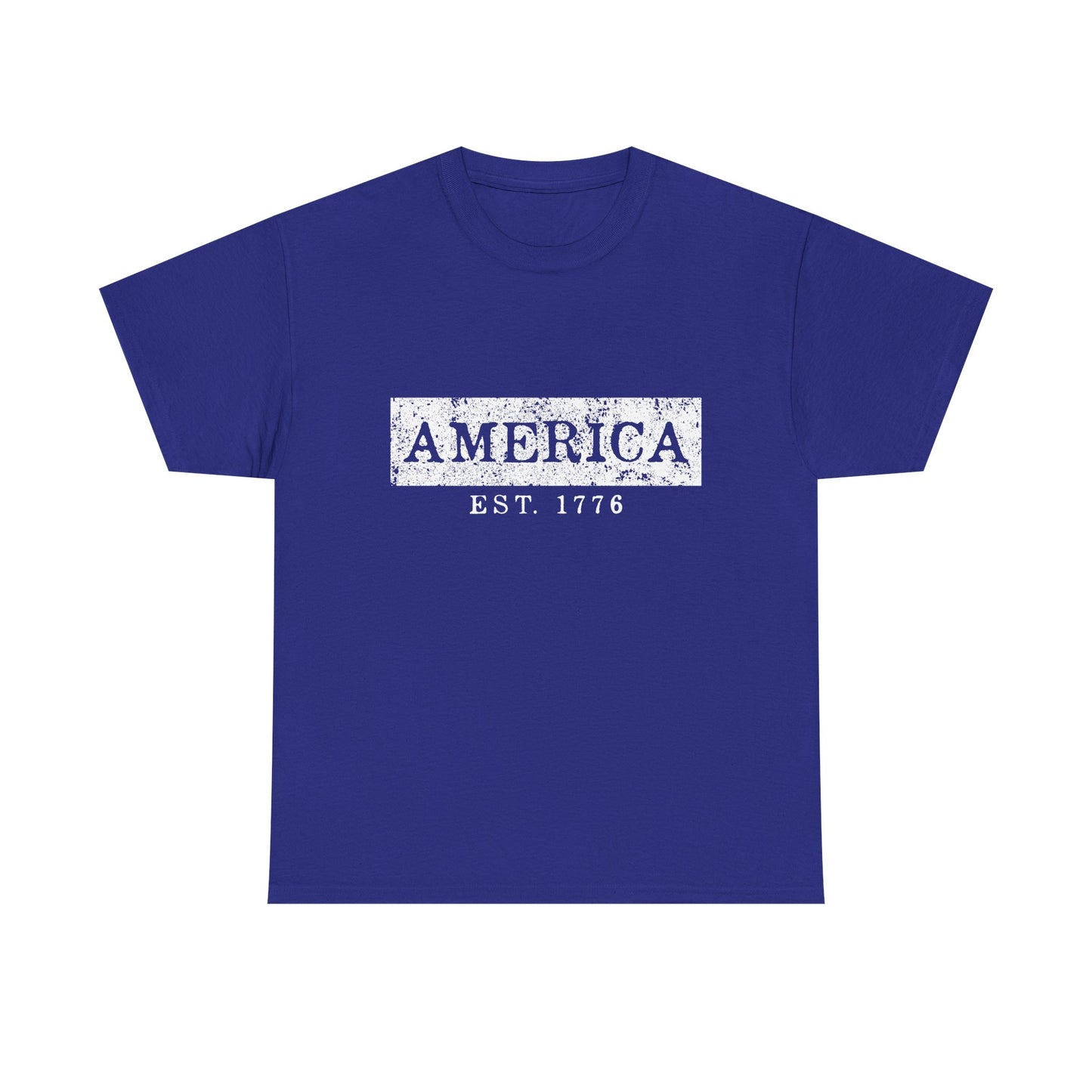 Patriotic Unisex Tee - America EST 1776, Vintage Style Shirt, Independence Day Gift, Casual Wear, Gifts for Him/Her - 13736