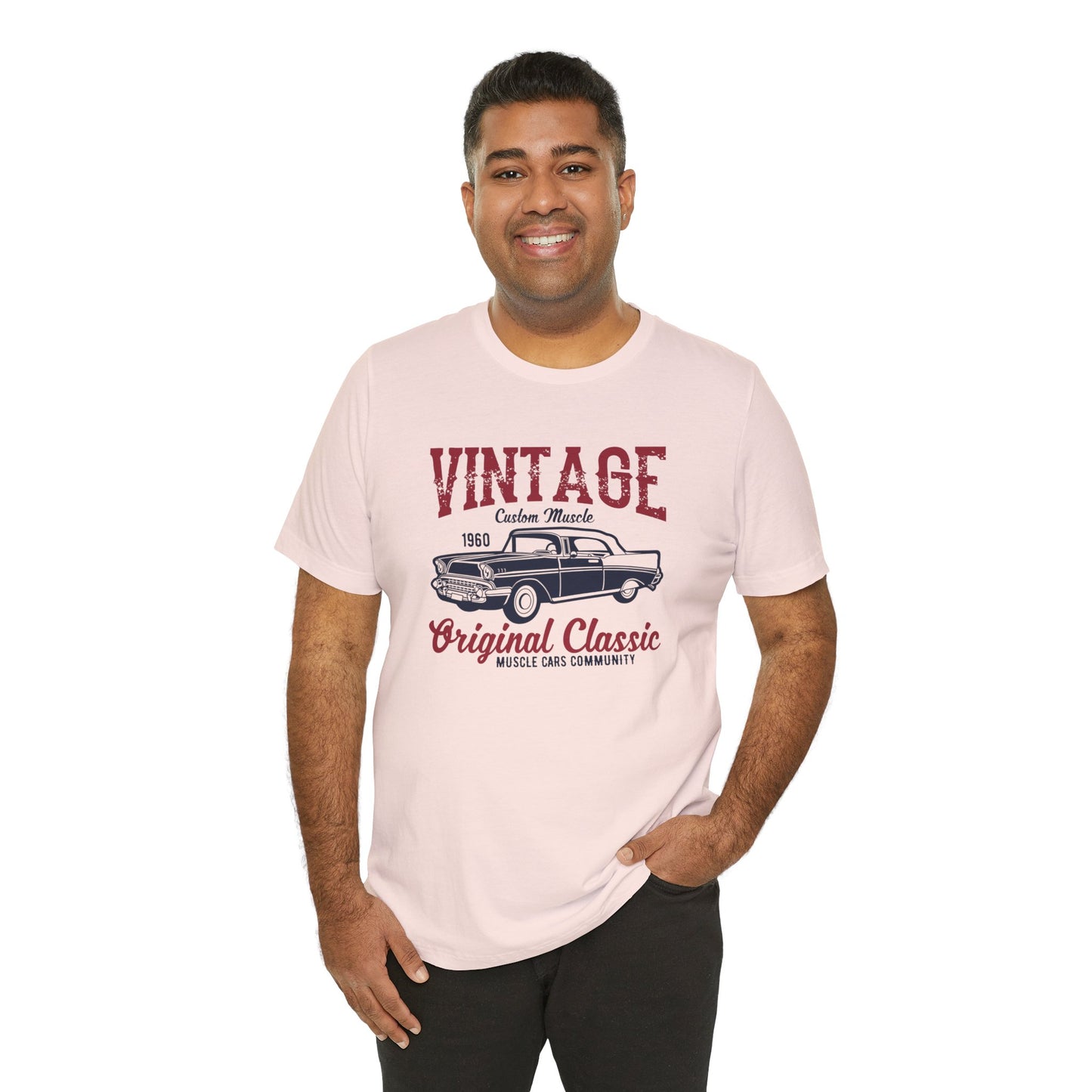 Vintage Custom Muscle, Original Classic - Unisex Jersey Short Sleeve Tee