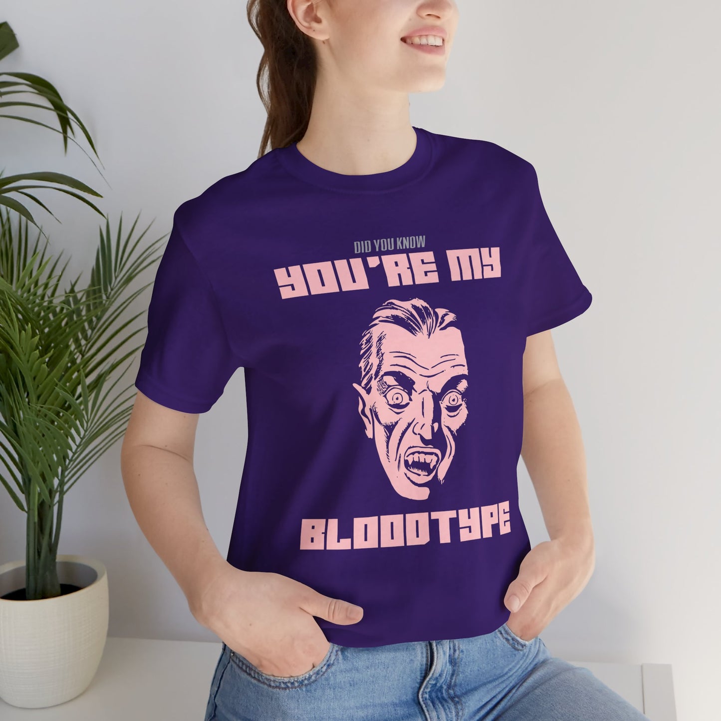 Halloween: Did You Know My Bloodtype? - Unisex Jersey Short Sleeve Tee - 12660