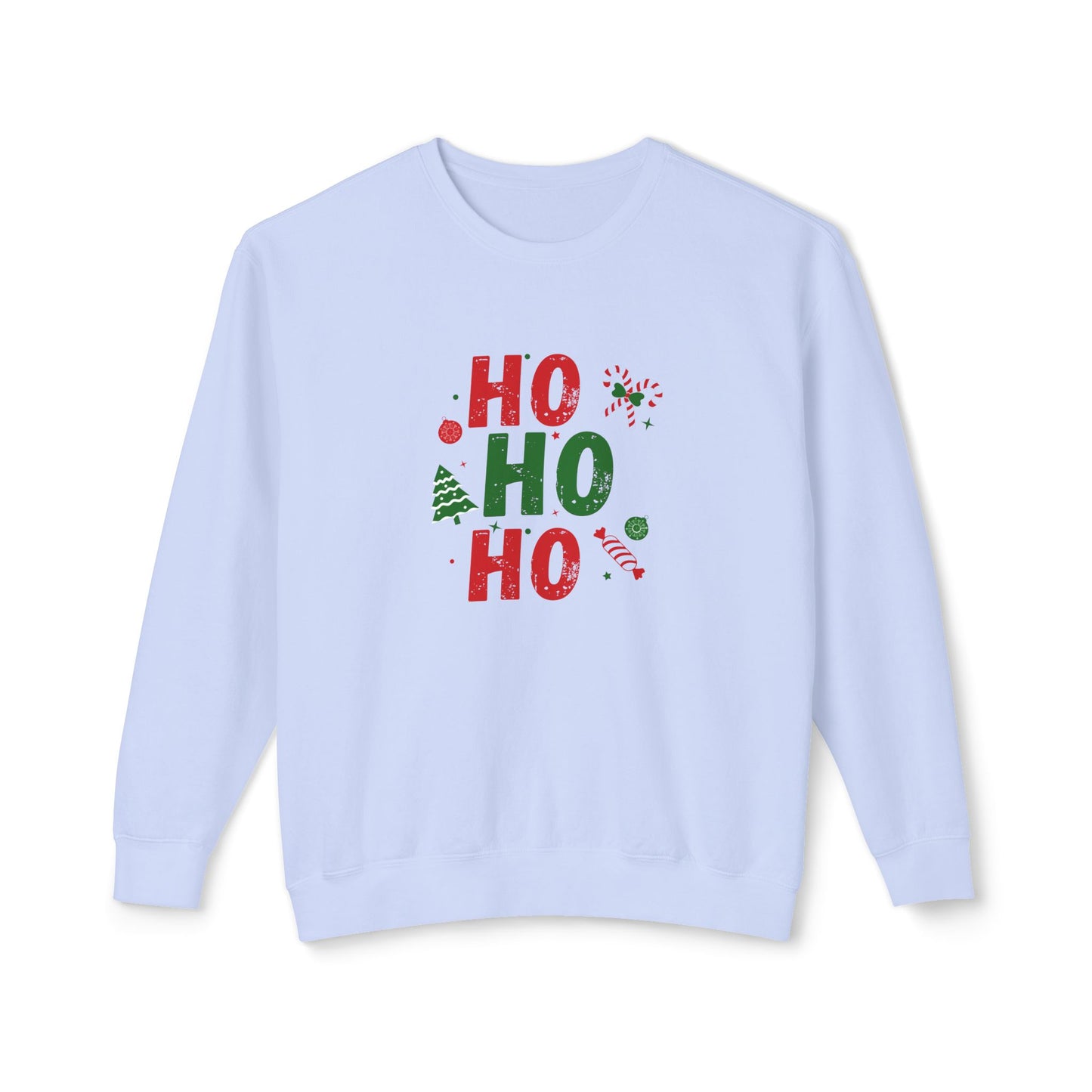 Ho Ho Ho - Unisex Lightweight Crewneck Sweatshirt - 10527