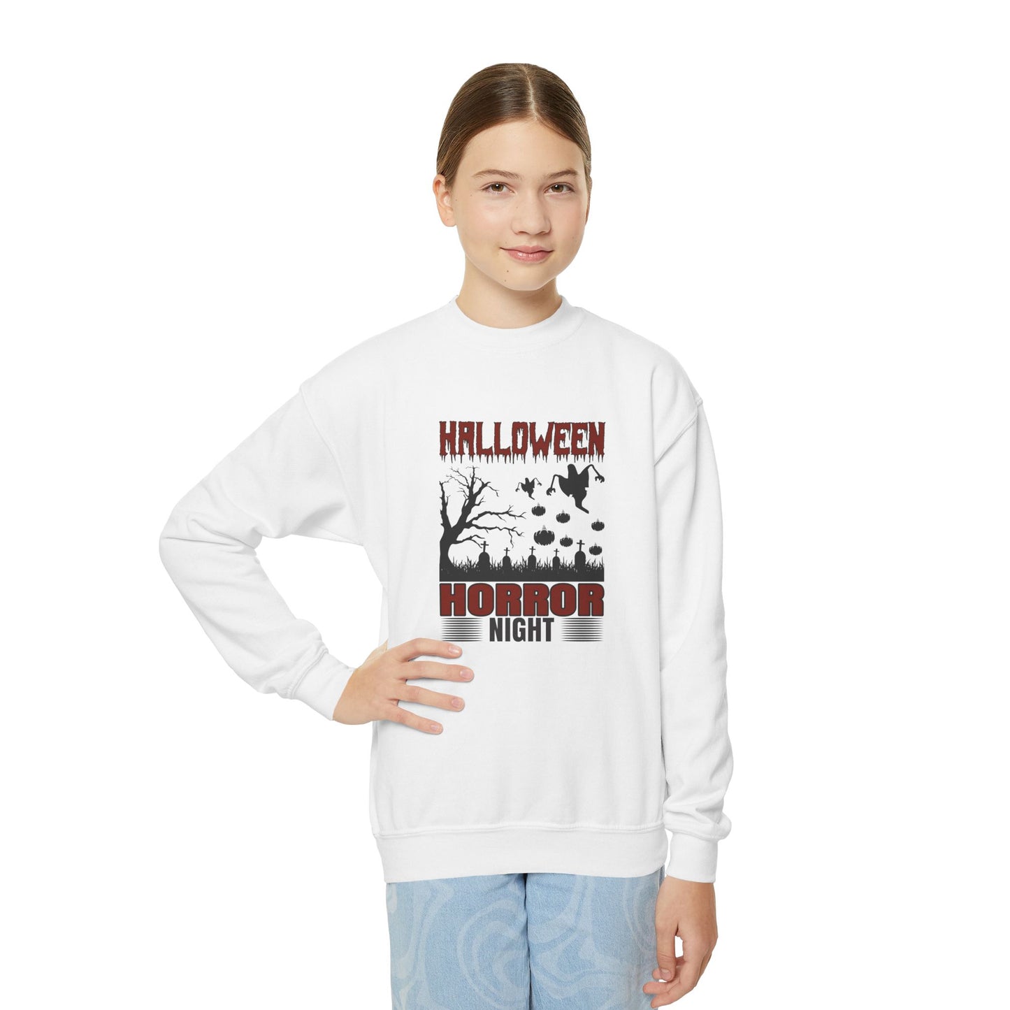 Halloween Horror Night - Youth Crewneck Sweatshirt