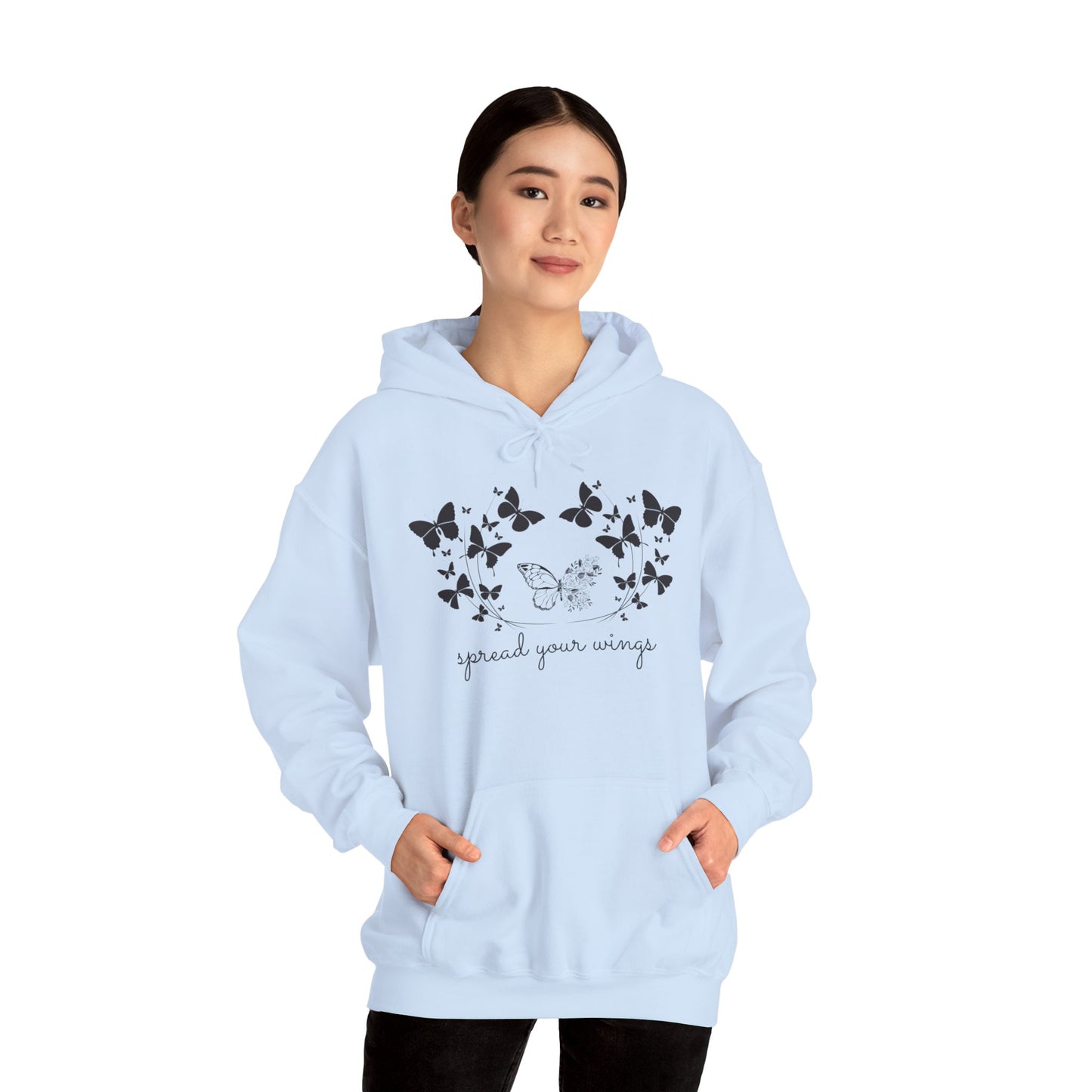 Butterfly, Spread Your Wings -  Unisex Heavy Blend™ Hooded Sweatshirt