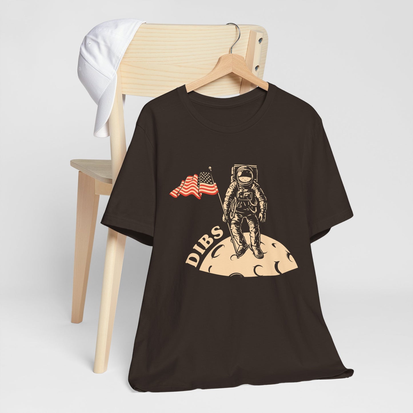 US, July 4th,  Astronaut Adventure Tee - DIBS on the Moon, Space Lover Shirt,  Unisex Astronaut Tee - 13737