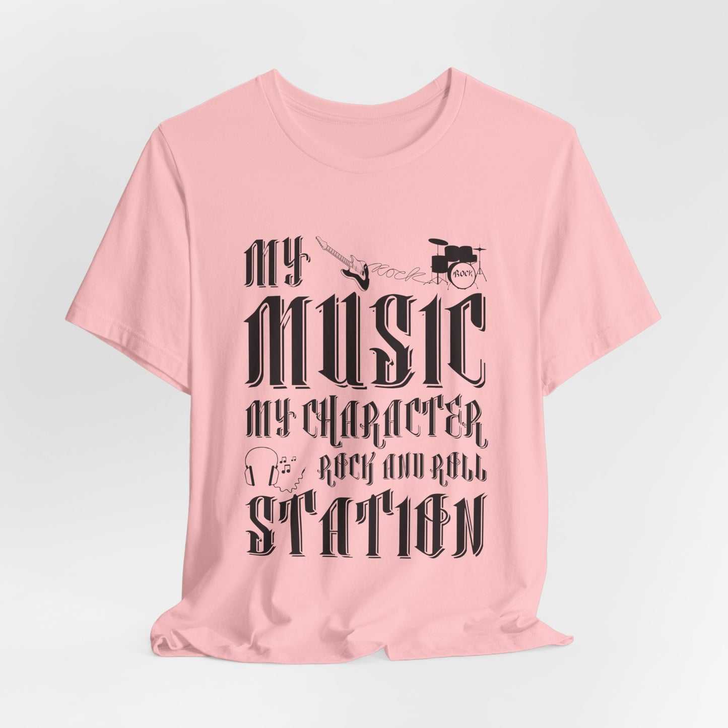 My Music My Character, Rock & Roll Station - Unisex Jersey Short Sleeve Tee