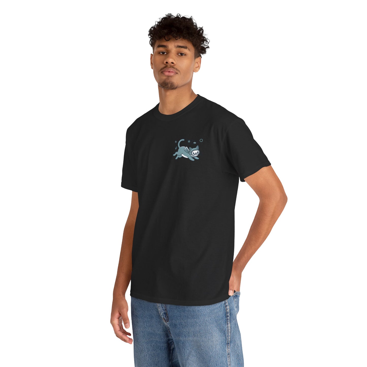 Sea Cats T-Shirt — Cute Underwater Cat Graphic Tee, Ocean Cat Lover Gift - 14869