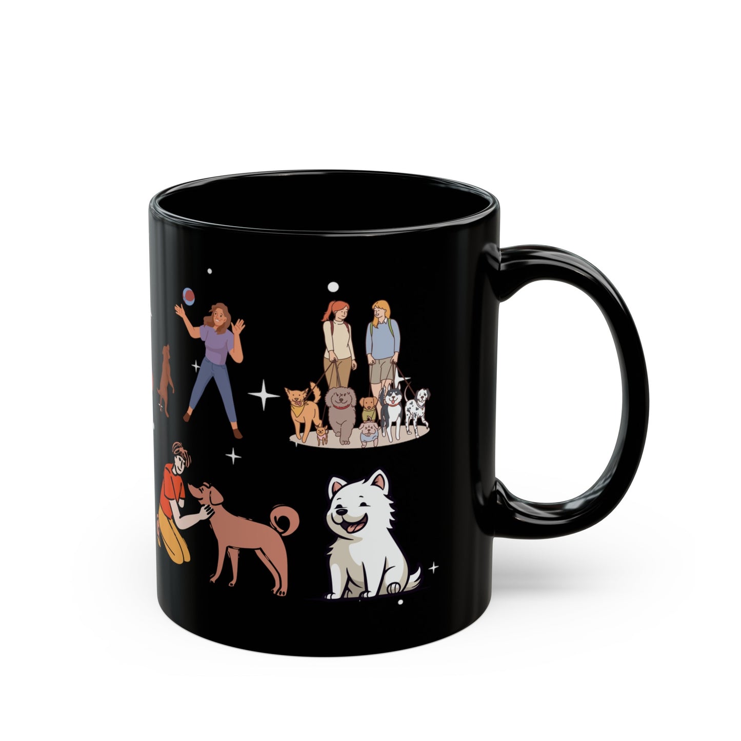 Sorry I Can't, I Have Plans With My Dogs - Black Mug (11oz, 15oz)