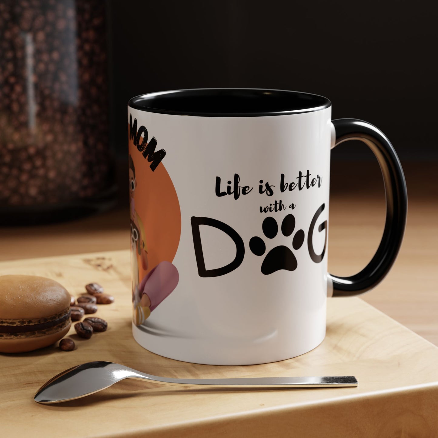 Fur Mom - Accent Coffee Mug (11, 15oz)