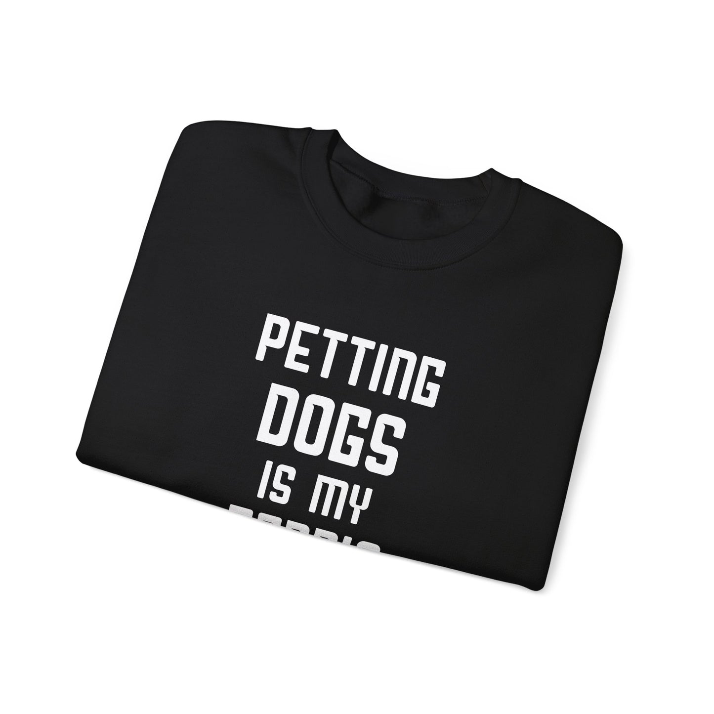 Petting Dog is My Cardio - Unisex Heavy Blend™ Crewneck Sweatshirt