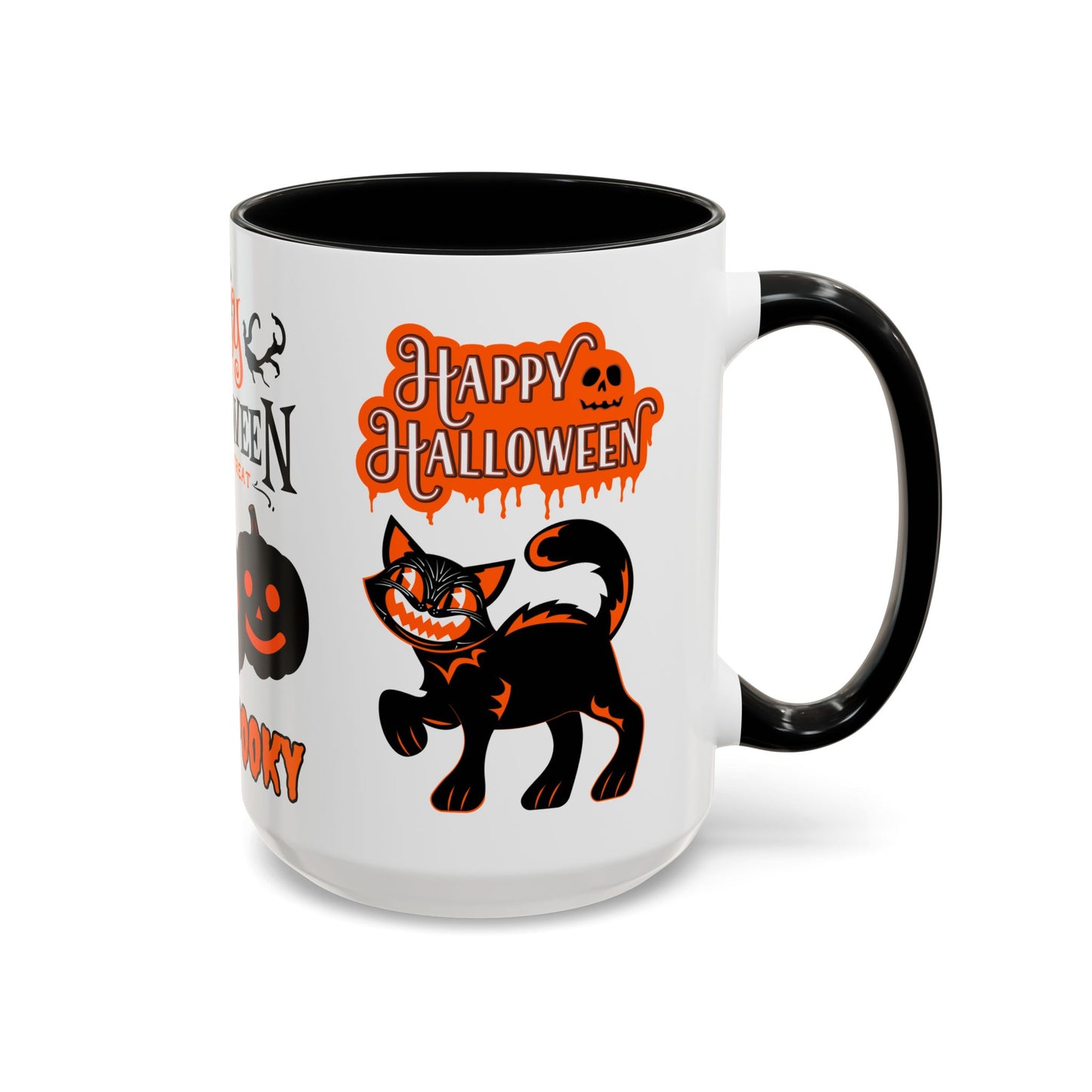 Happy Halloween, Stay Spooky - Accent Coffee Mug (11, 15oz)