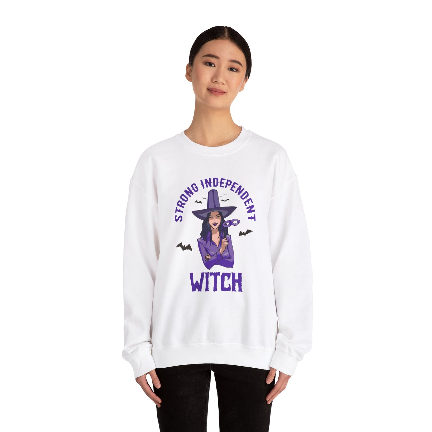 Strong Independent Witch - Unisex Heavy Blend™ Crewneck Sweatshirt